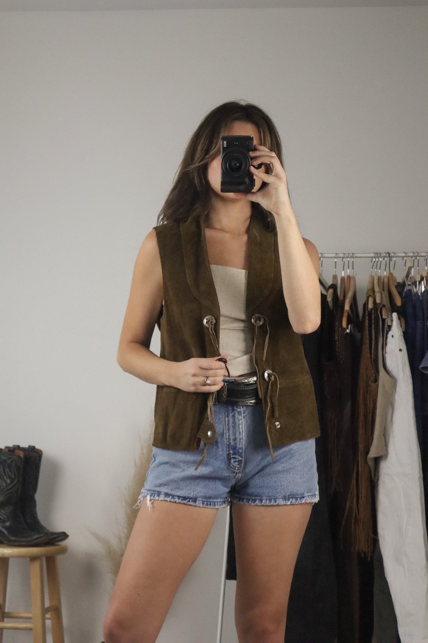 Made in Canada x 70s Vintage x Suede Vest (S/M)