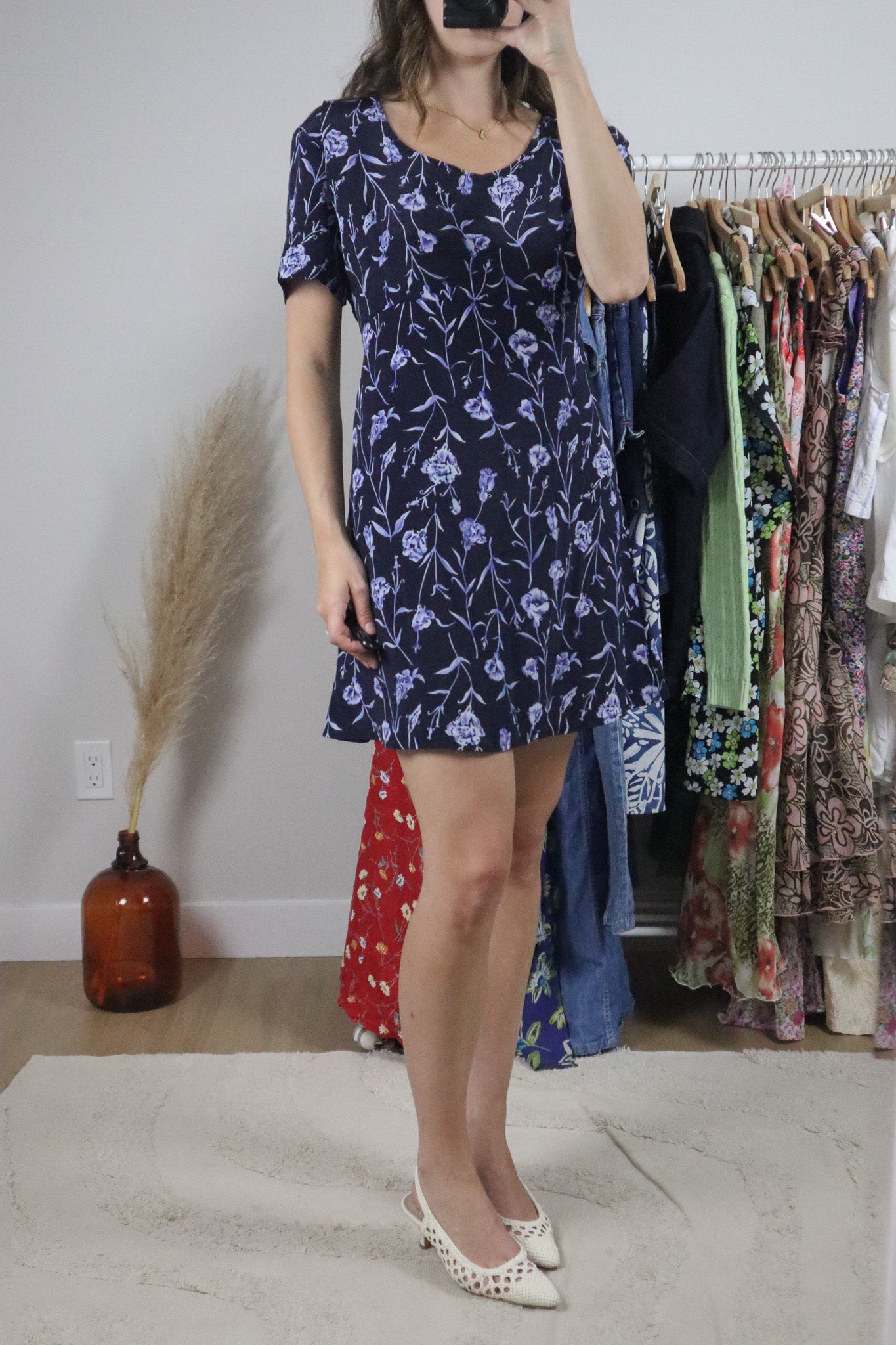 Made in Canada x Vintage x Floral Mini Dress (12)