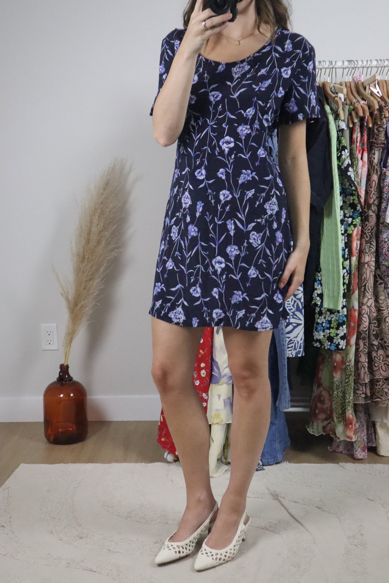 Made in Canada x Vintage x Floral Mini Dress (12)