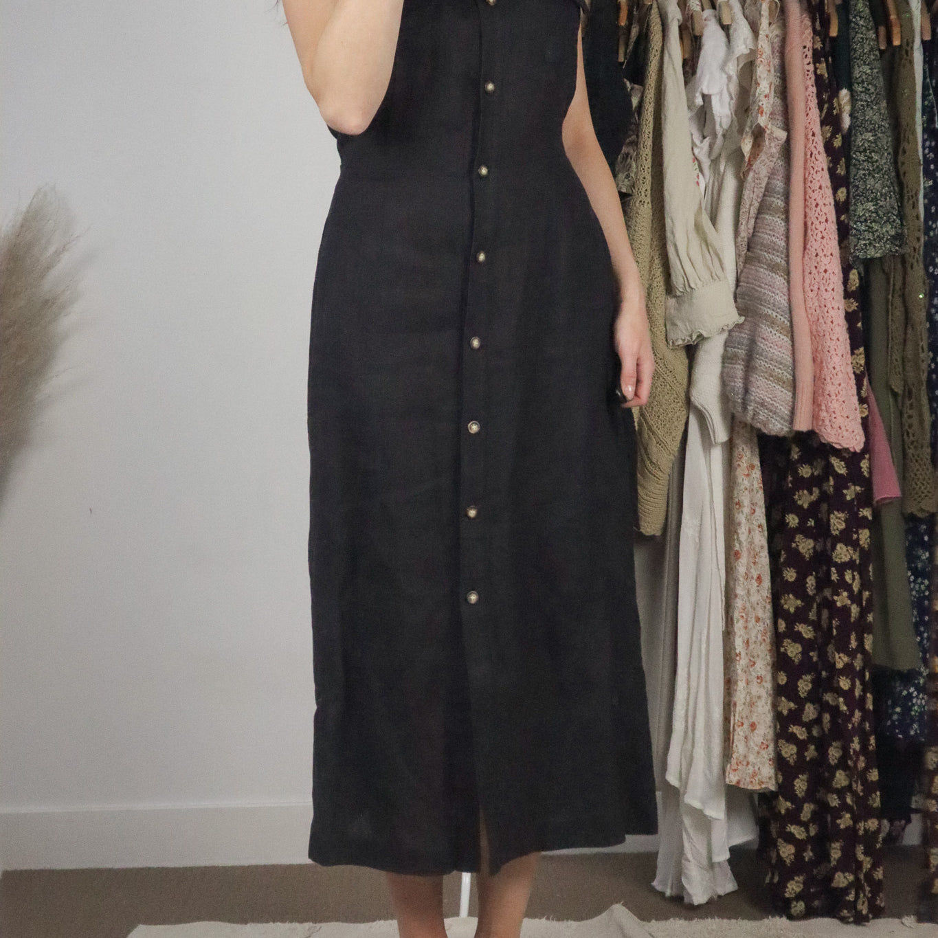 Vintage x Linen Button Down Dress (8)