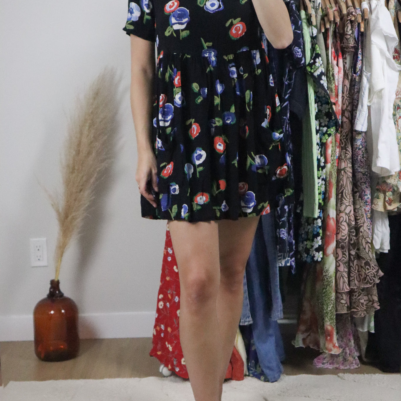 Made in USA x Vintage x Baby Doll Mini Dress (S)