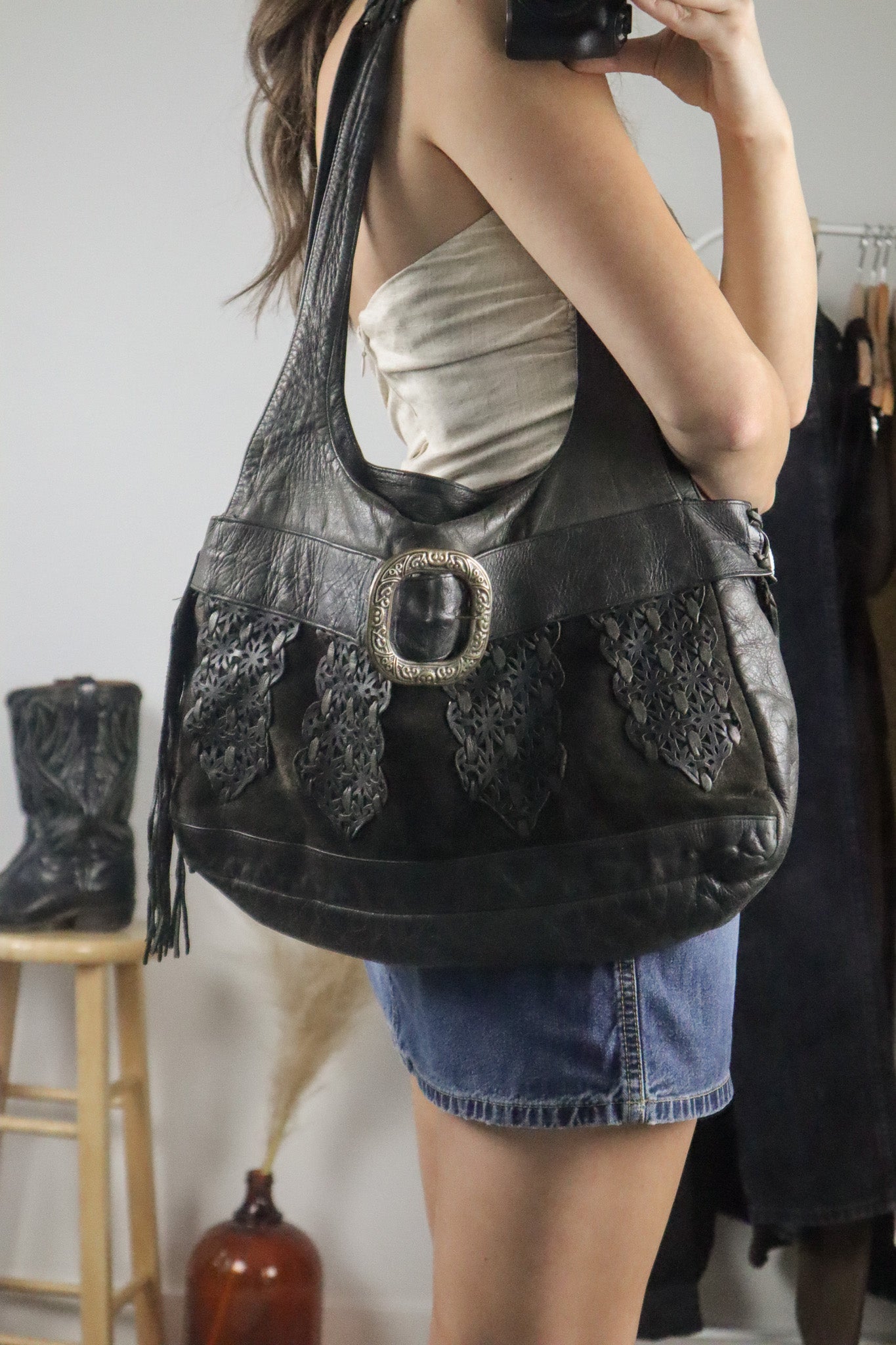 Made in USA x Vintage x Leather Purse