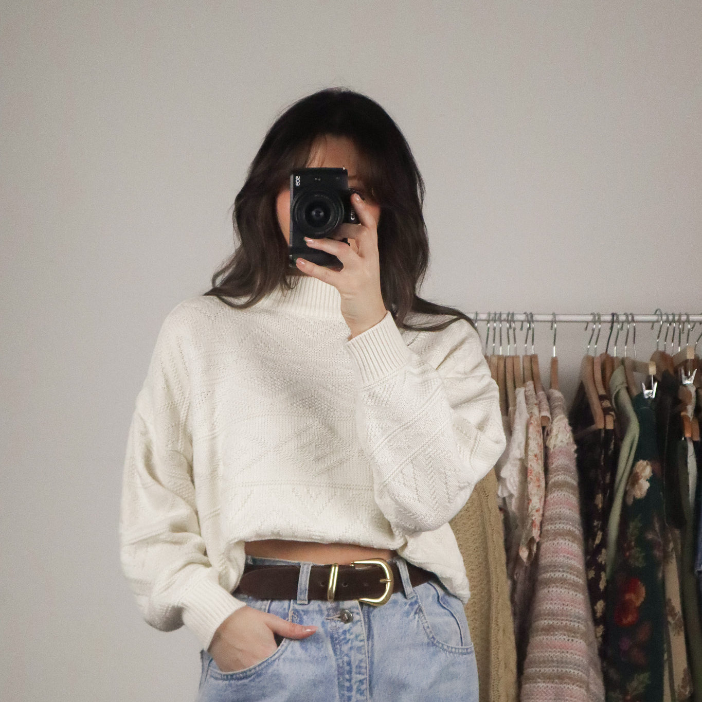 Vintage x Patterned Knit (M)