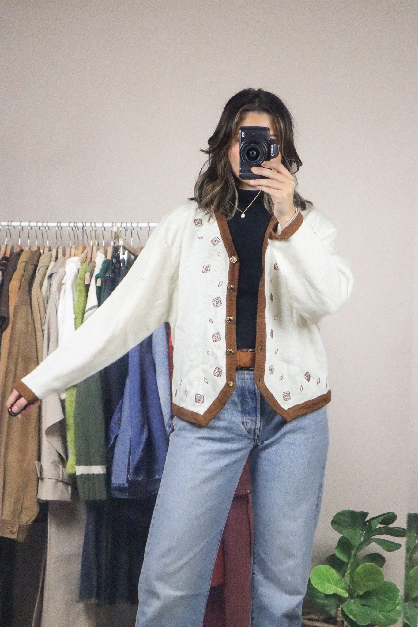 Vintage x Deadstock x Wool Blend Cardi (M/L)