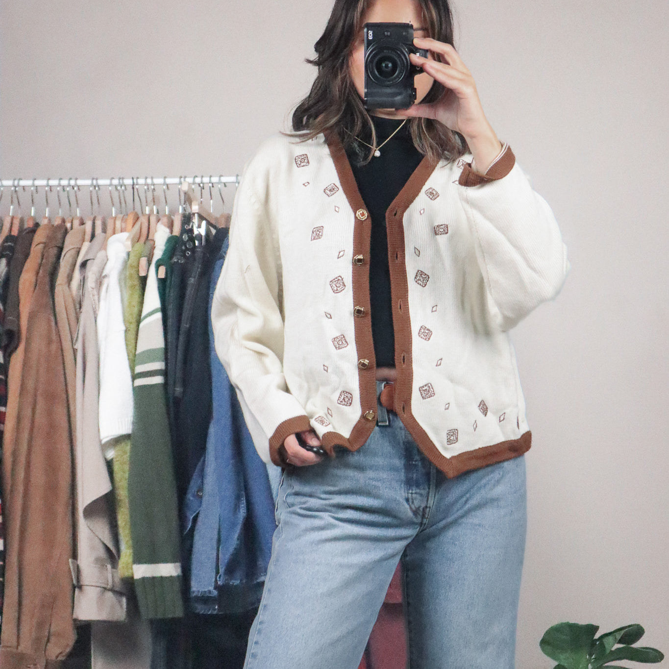 Vintage x Deadstock x Wool Blend Cardi (M/L)