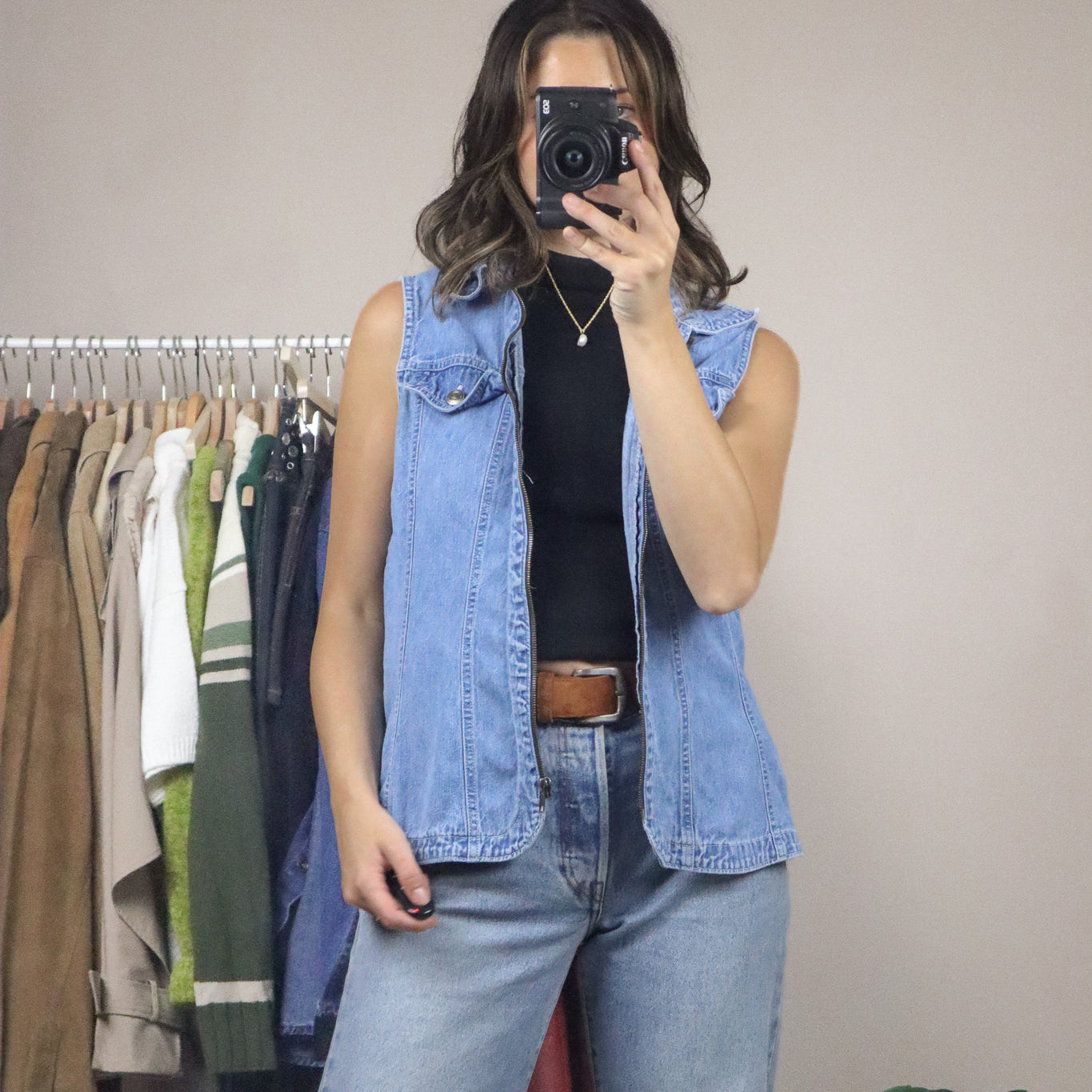Vintage x Denim Vest (S)