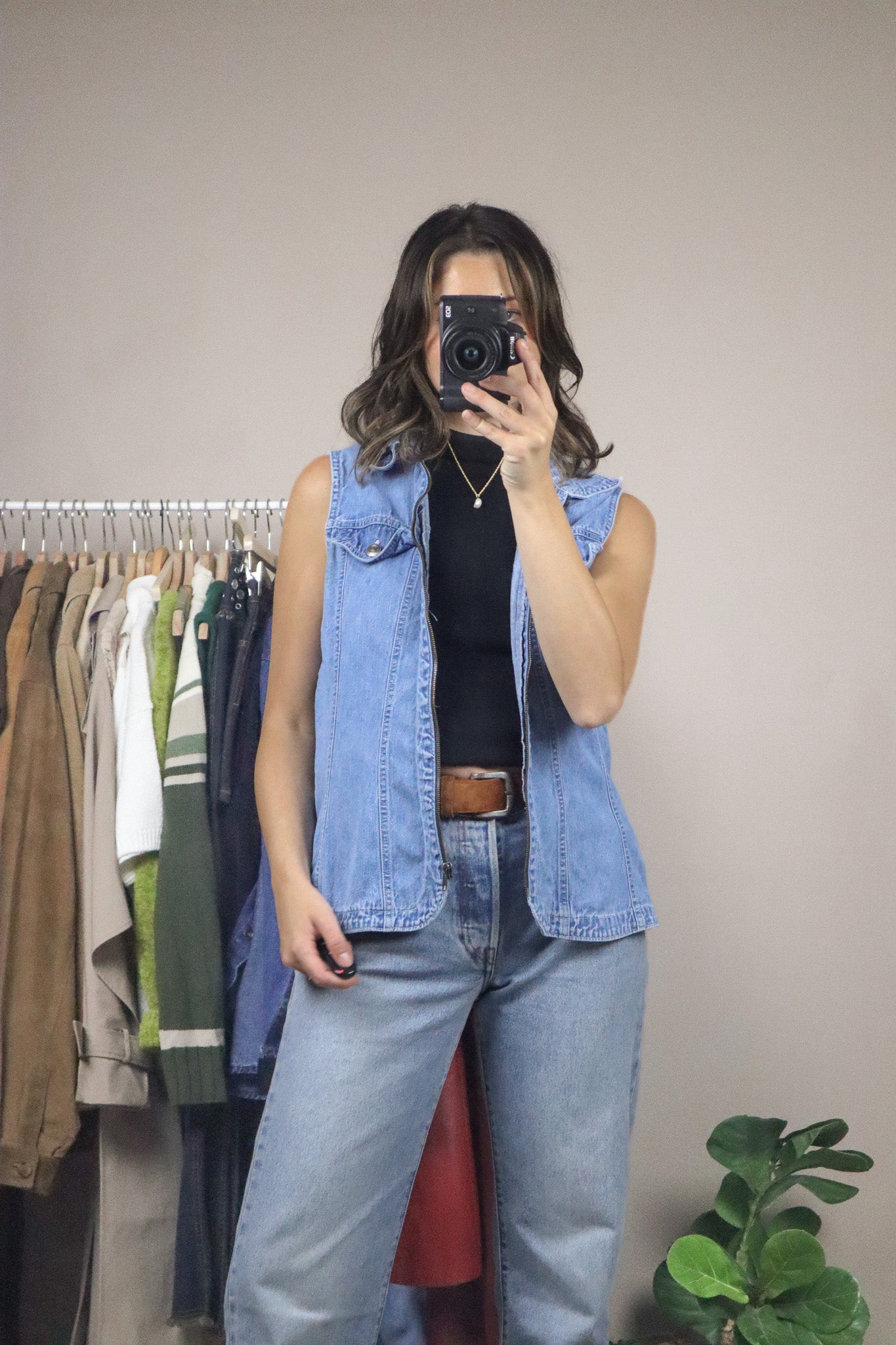 Vintage x Denim Vest (S)