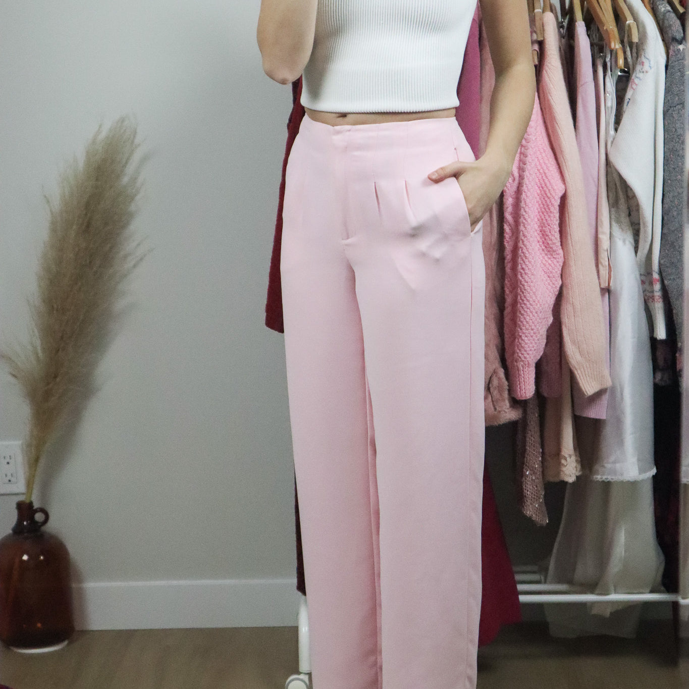 Vintage x Pink Trouser Pants (S)