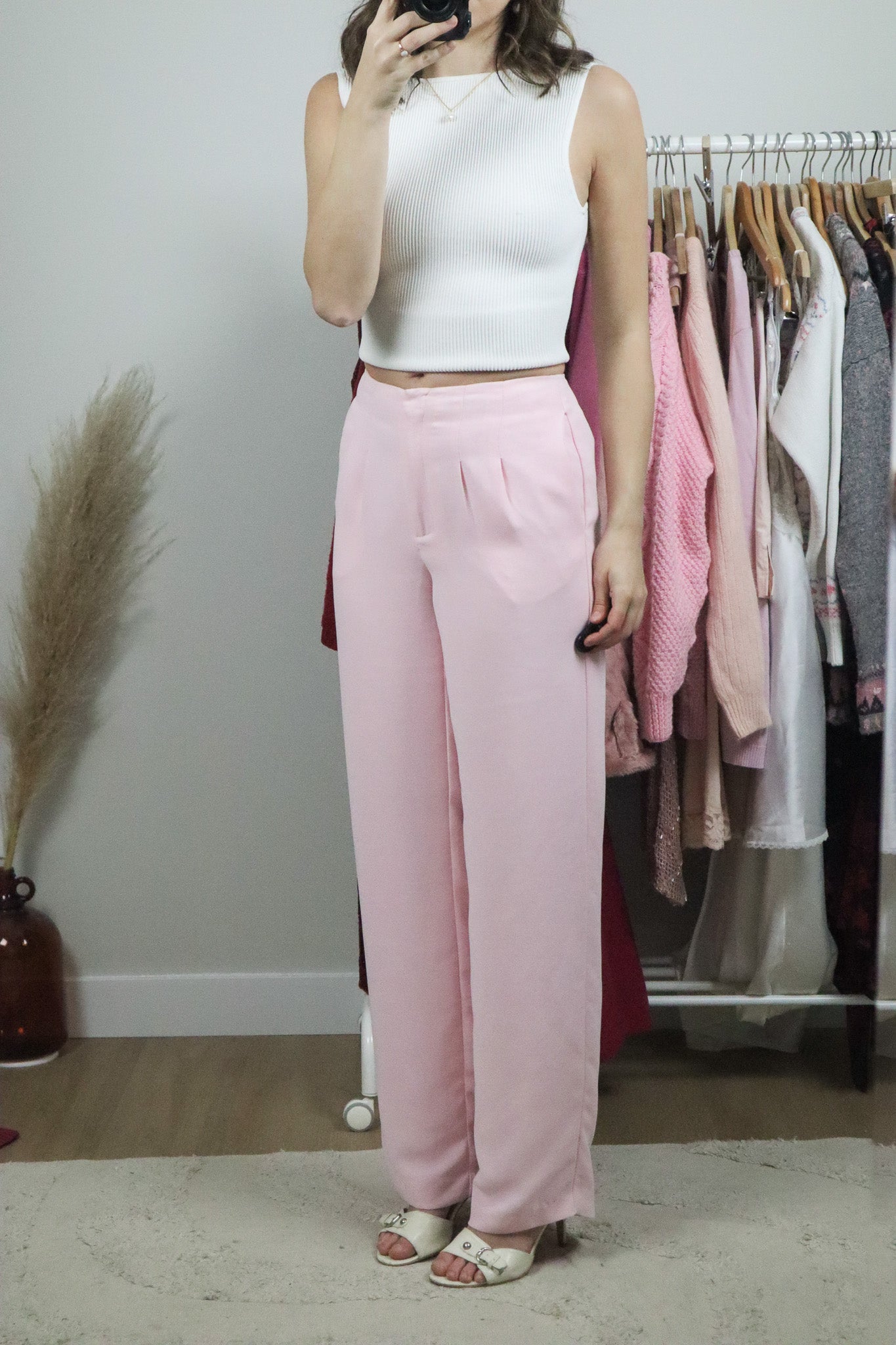 Vintage x Pink Trouser Pants (S)