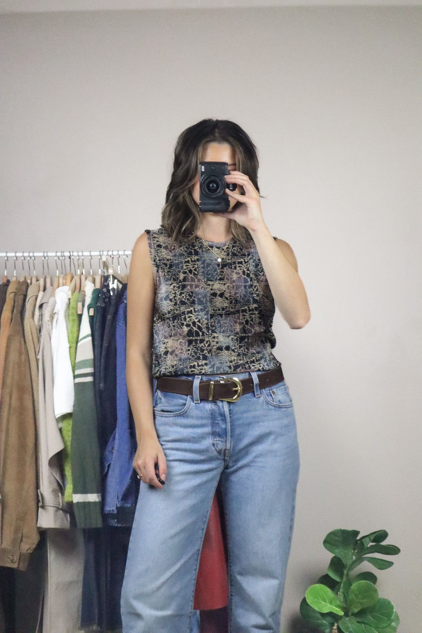 Vintage x Patterned Tank (M)