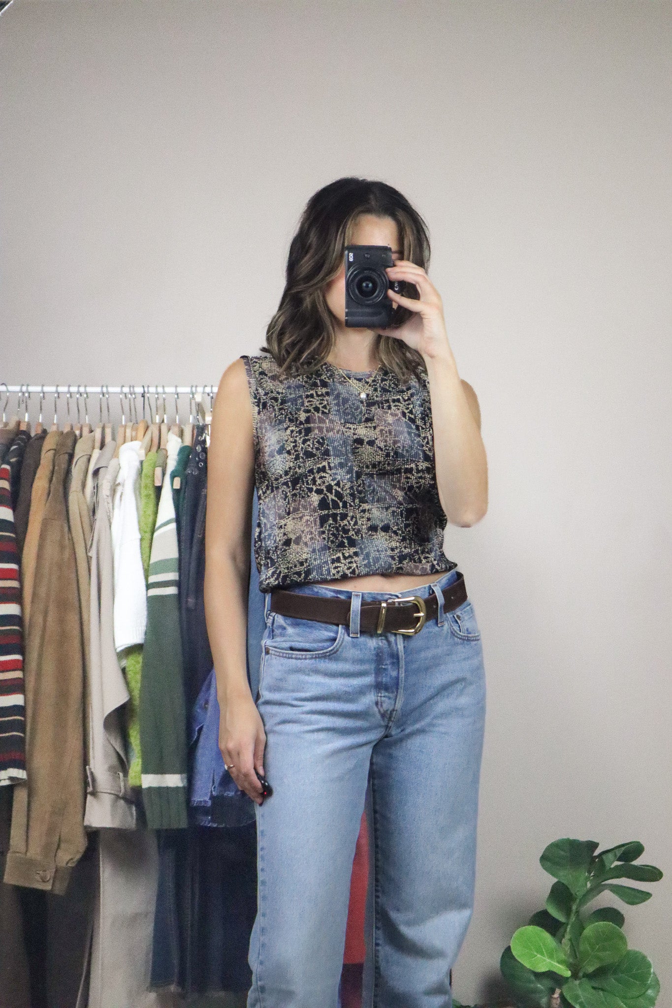 Vintage x Patterned Tank (M)