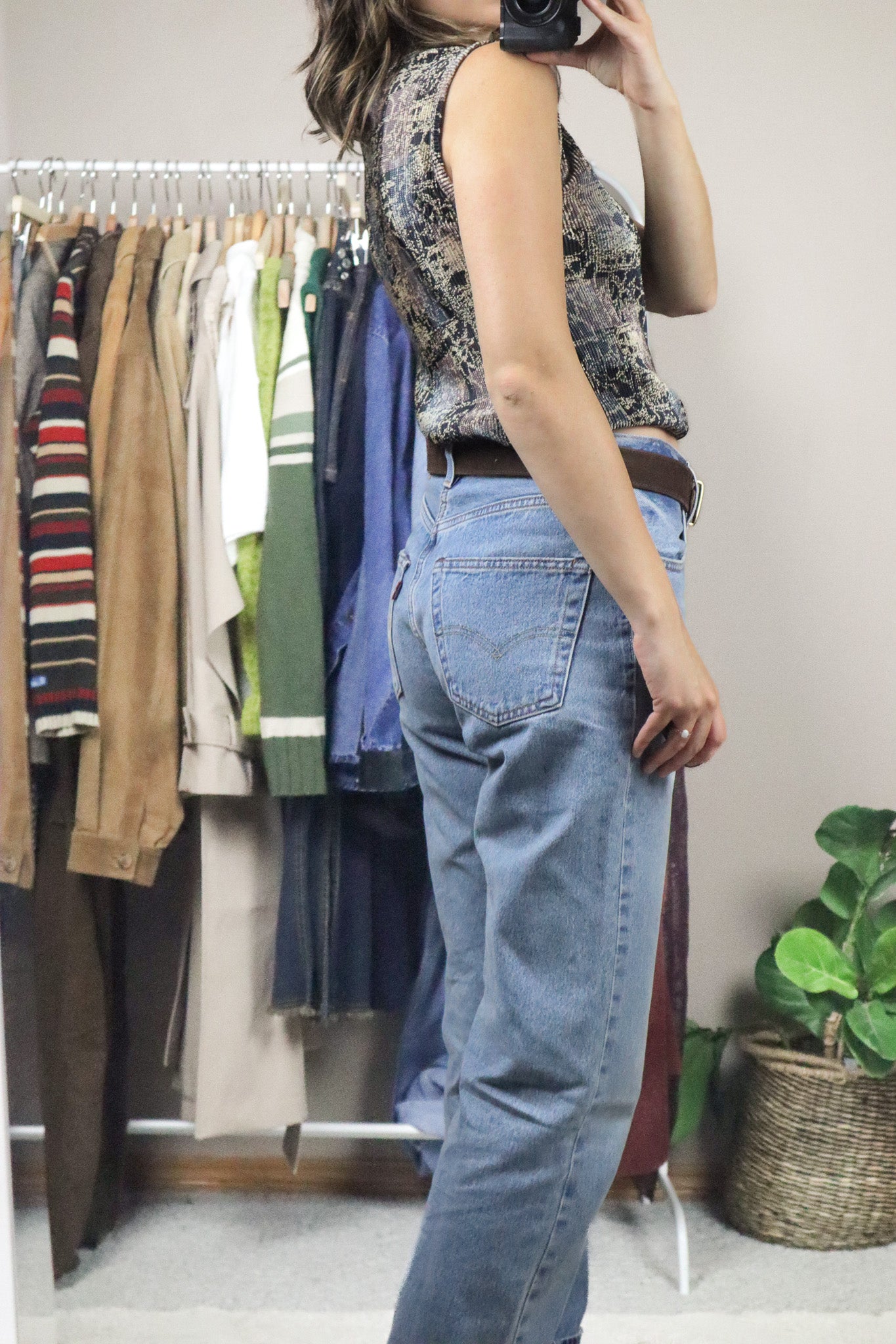 Vintage x Patterned Tank (M)