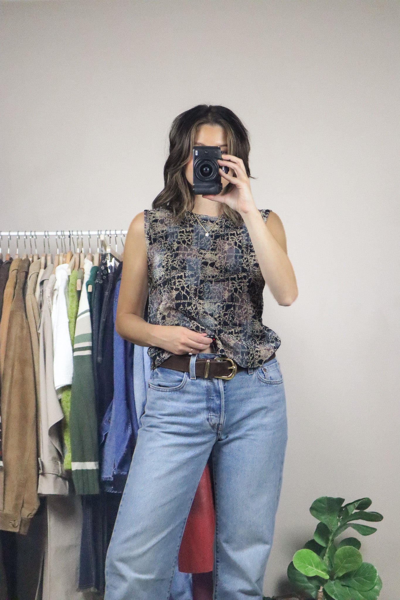 Vintage x Patterned Tank (M)