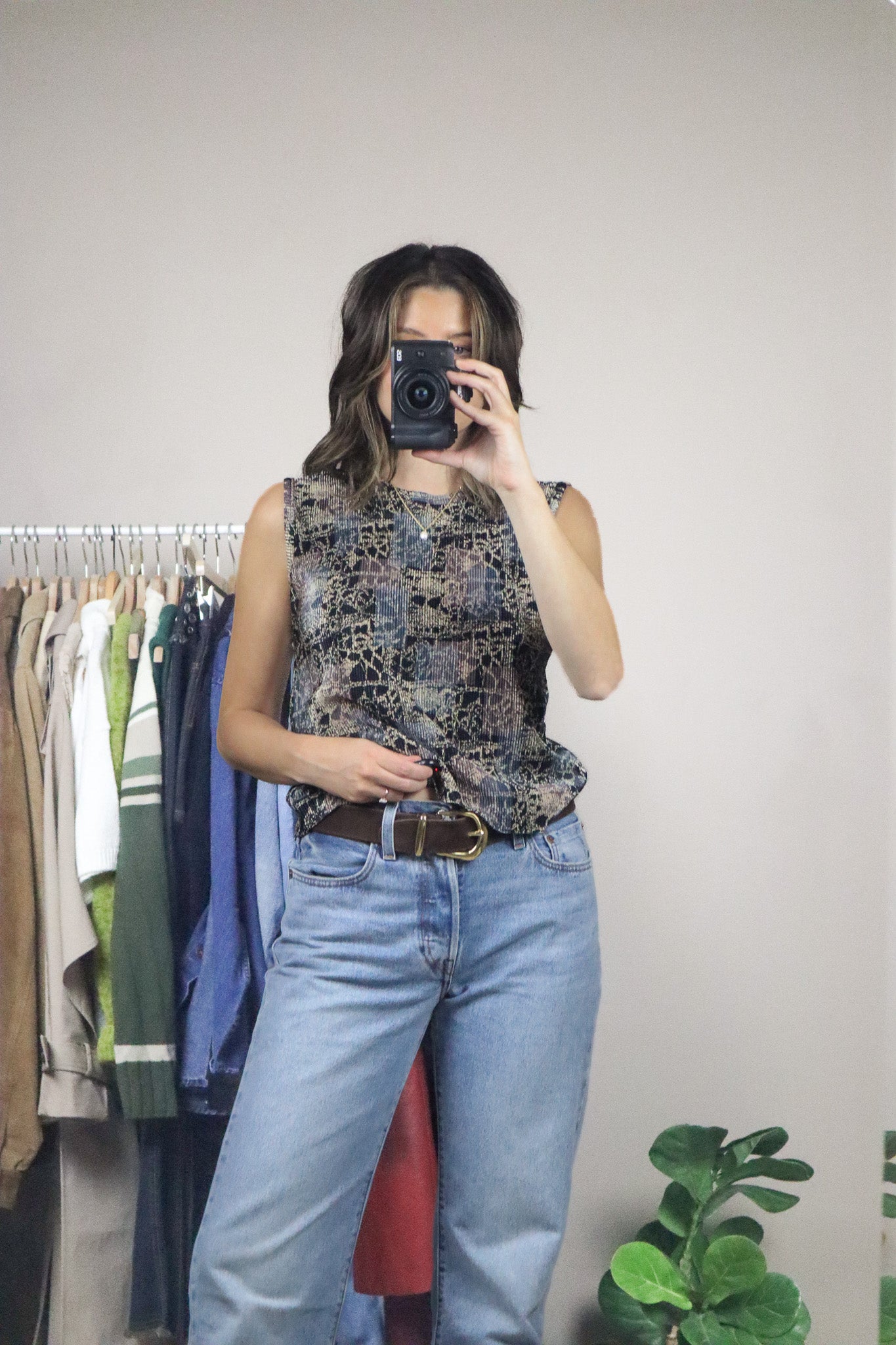 Vintage x Patterned Tank (M)