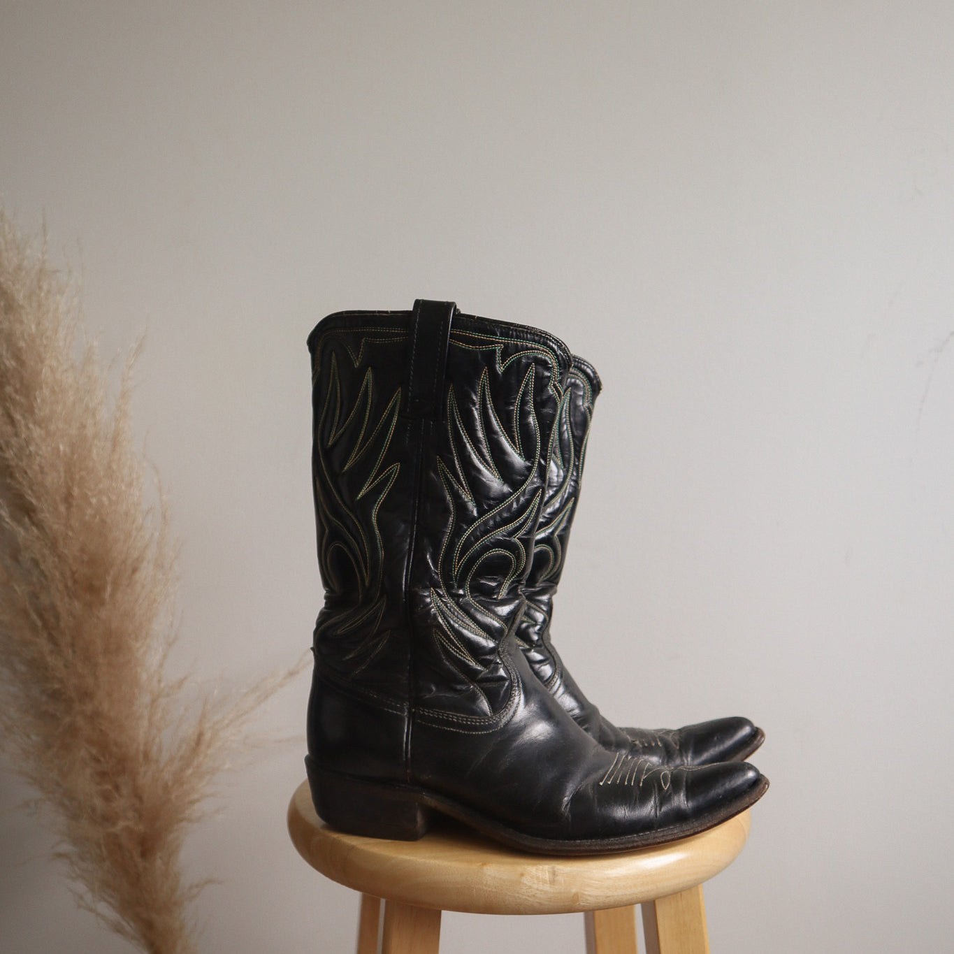 Made in USA x Vintage x 1960s ACME Leather Cowboy Boots (W7.5)