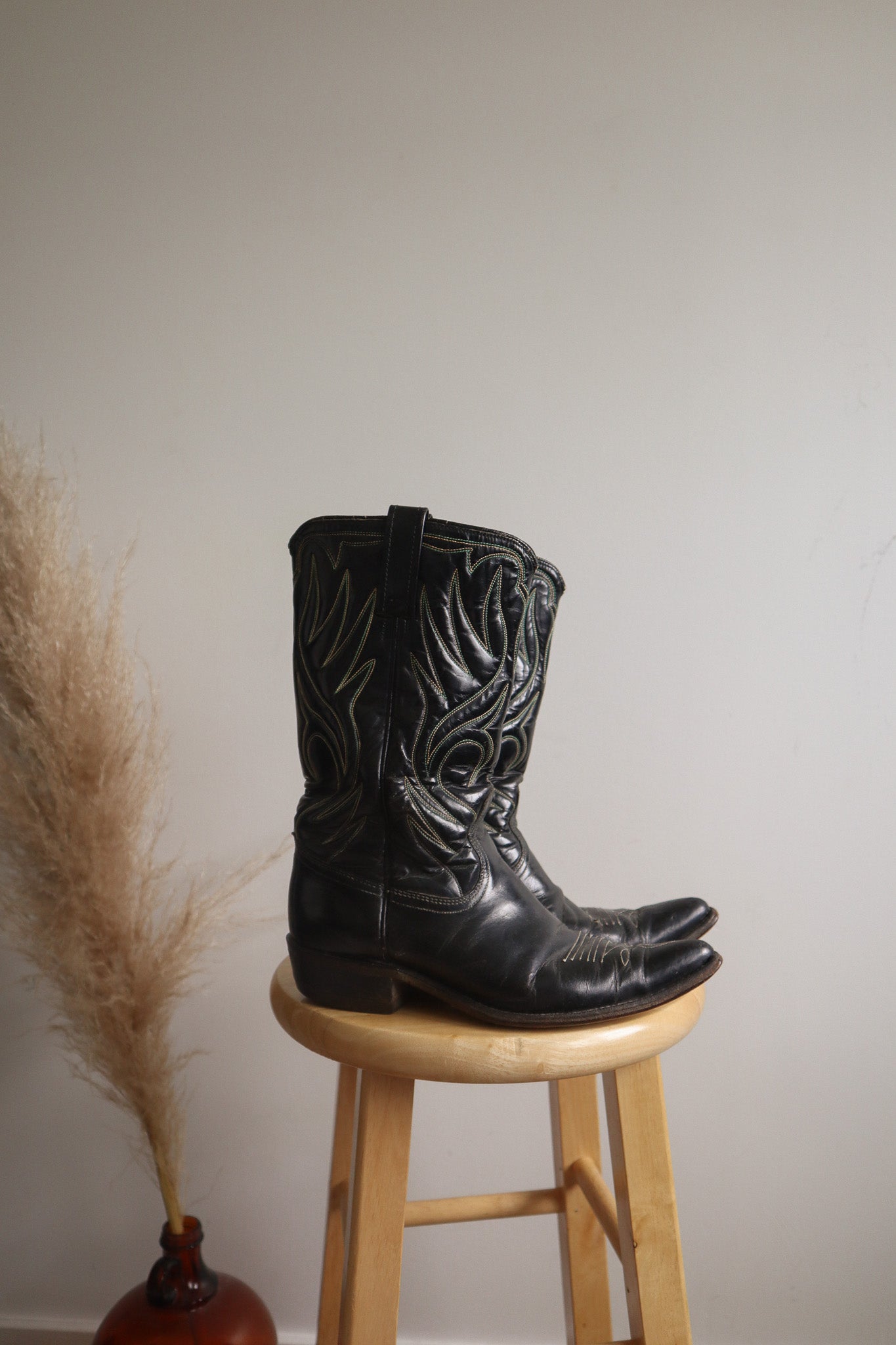 Made in USA x Vintage x 1960s ACME Leather Cowboy Boots (W7.5)