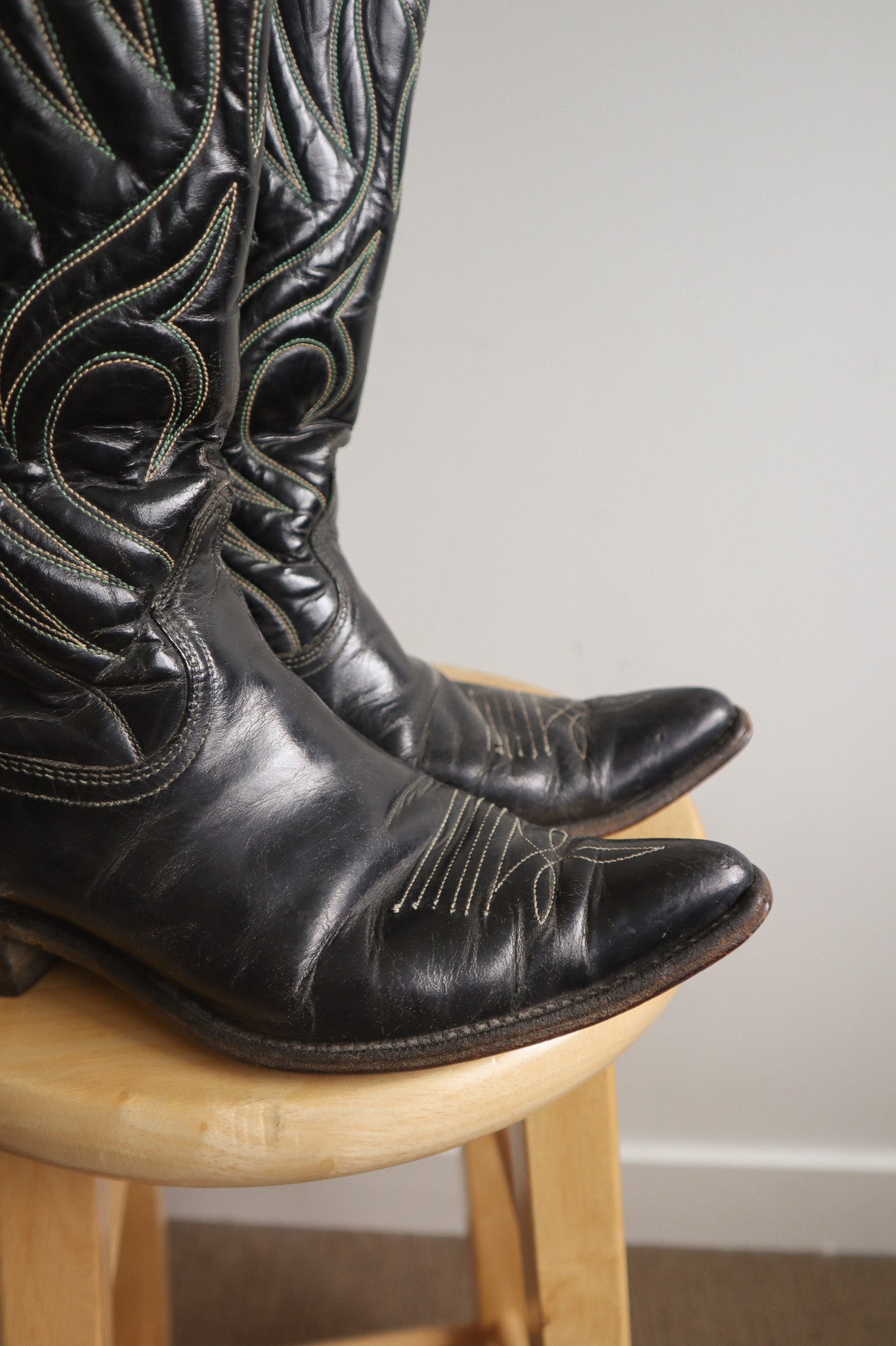 Made in USA x Vintage x 1960s ACME Leather Cowboy Boots (W7.5)