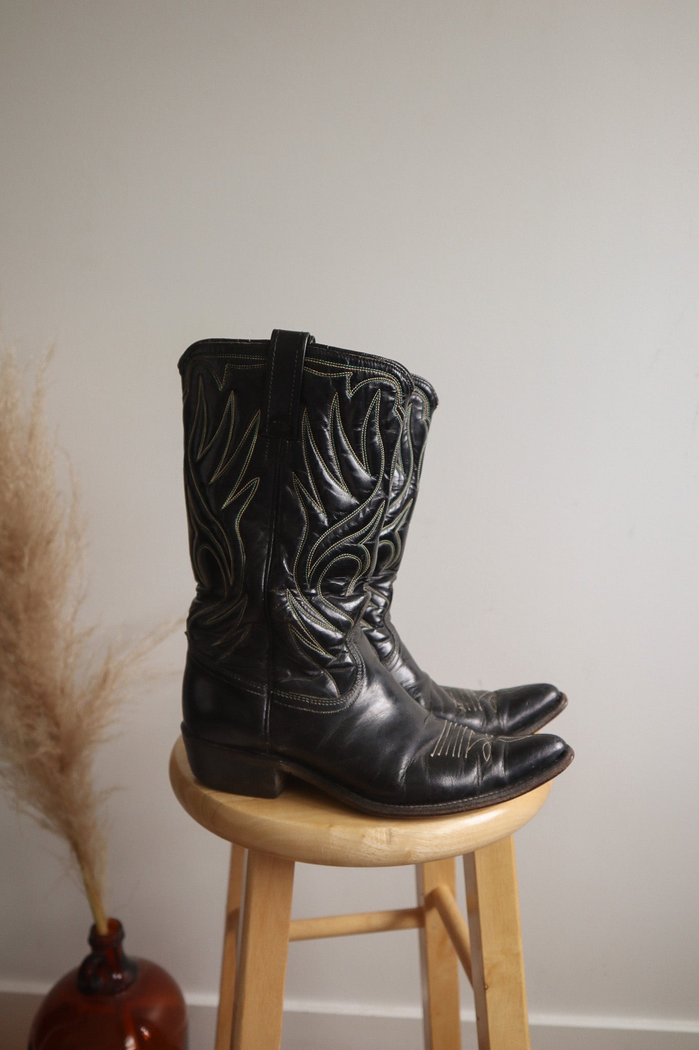 Made in USA x Vintage x 1960s ACME Leather Cowboy Boots (W7.5)