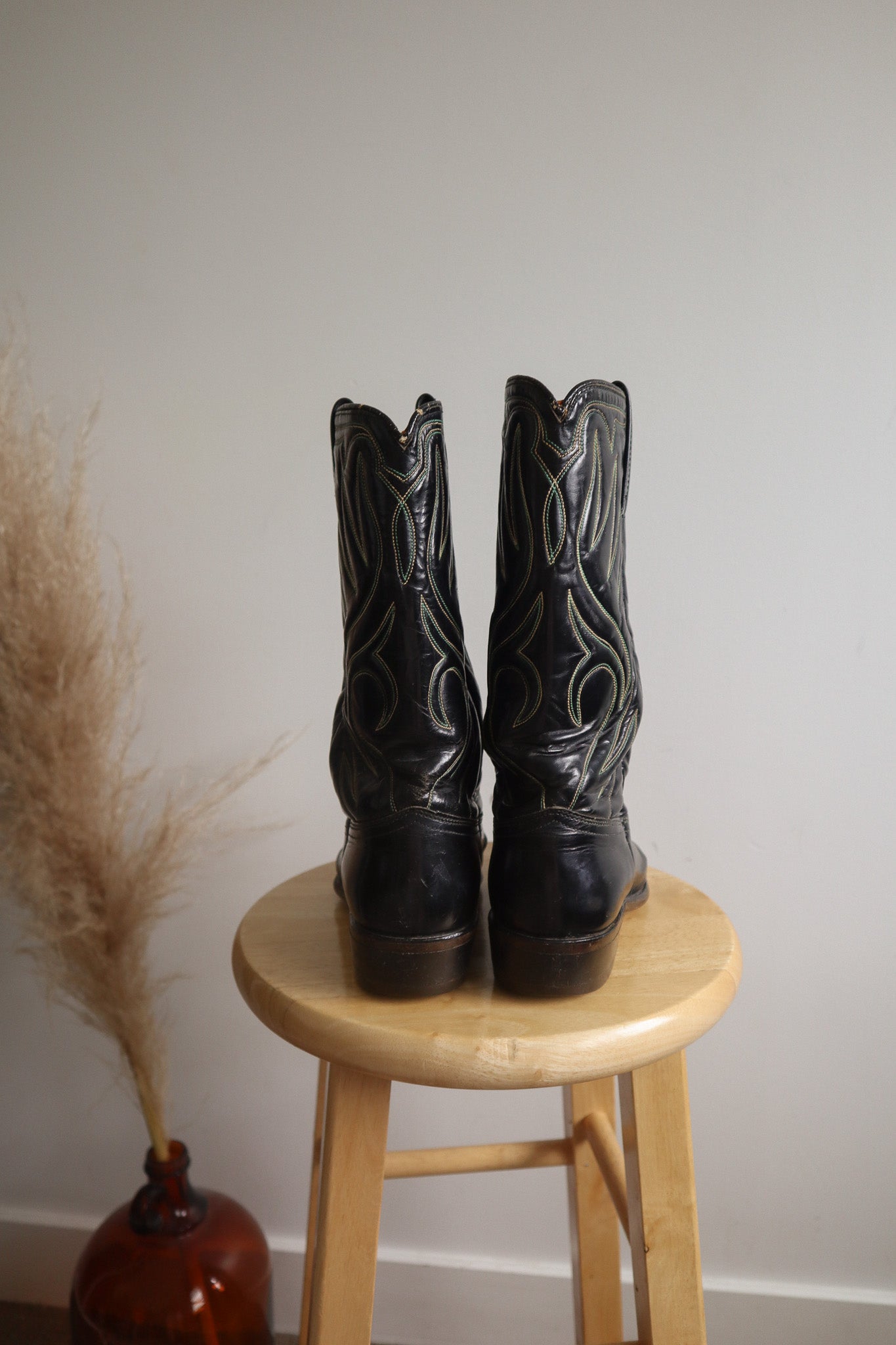 Made in USA x Vintage x 1960s ACME Leather Cowboy Boots (W7.5)