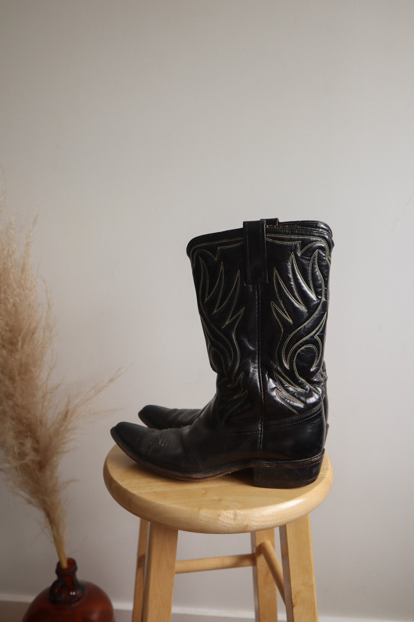 Made in USA x Vintage x 1960s ACME Leather Cowboy Boots (W7.5)