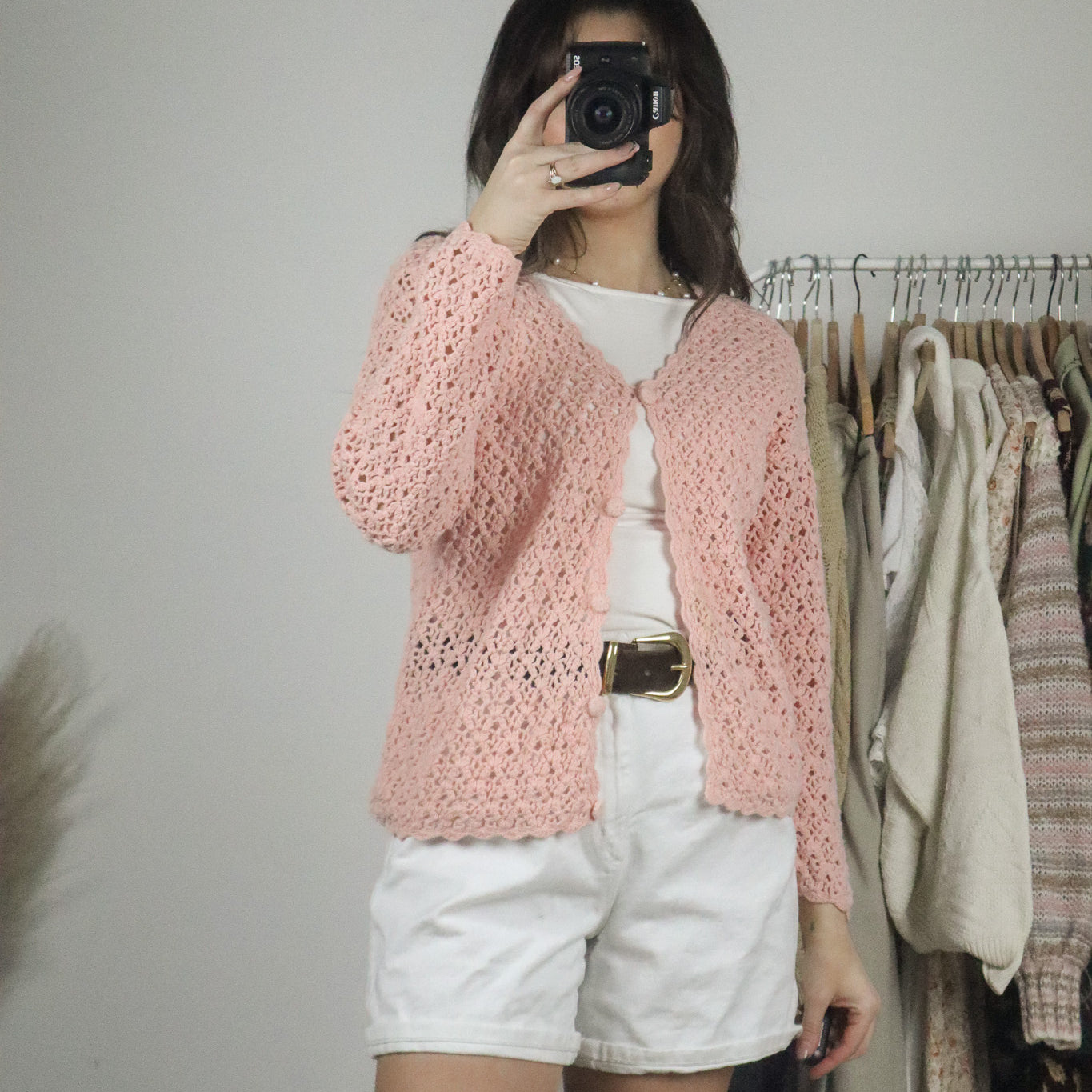 Vintage x Crochet Cardigan (S)