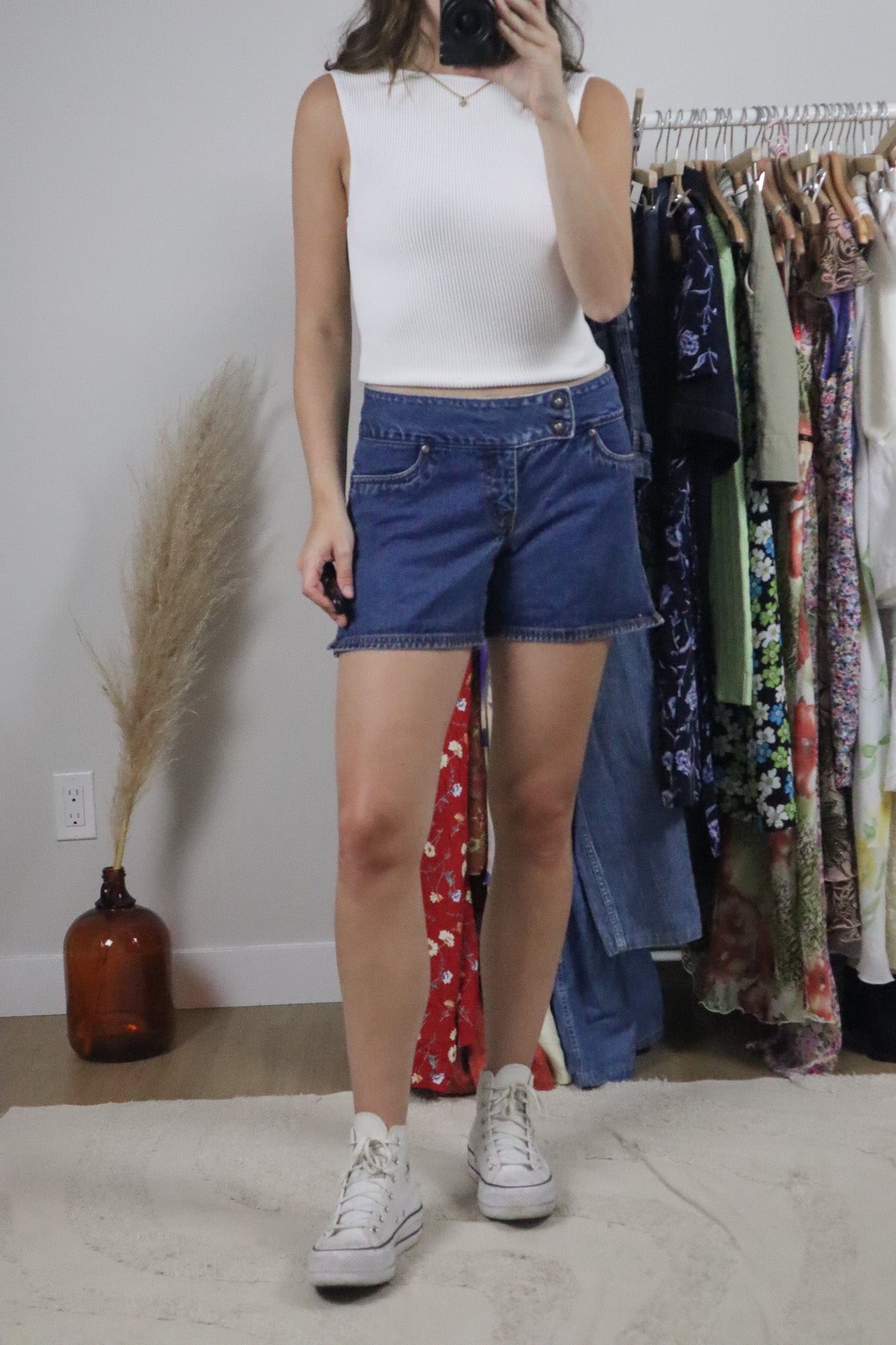 Vintage x Denim Mid-Rise Shorts (6)