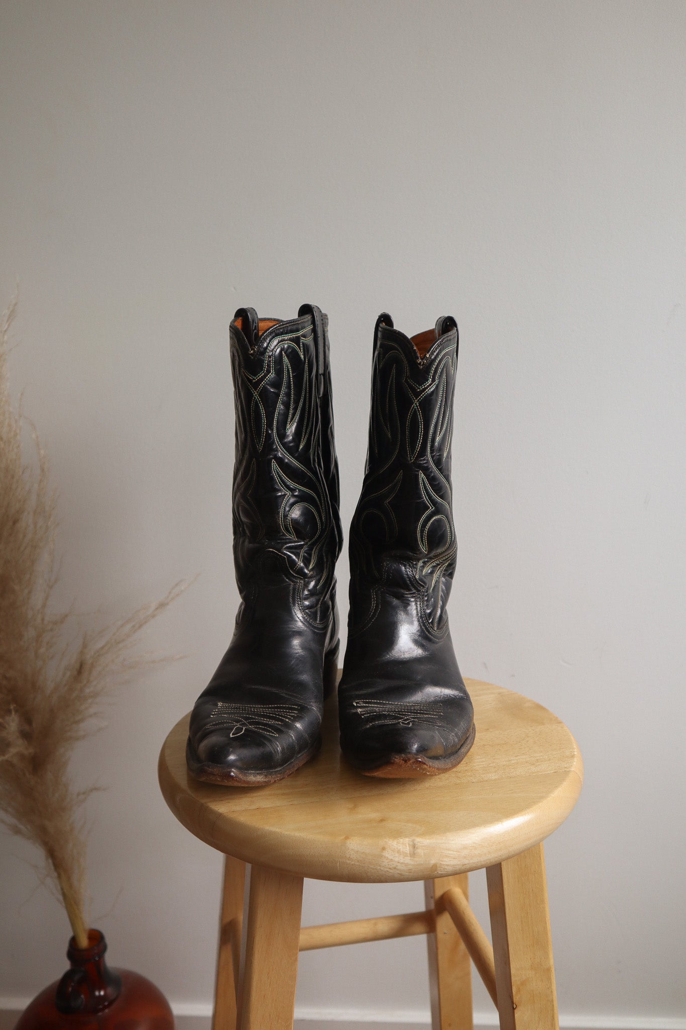 Made in USA x Vintage x 1960s ACME Leather Cowboy Boots (W7.5)