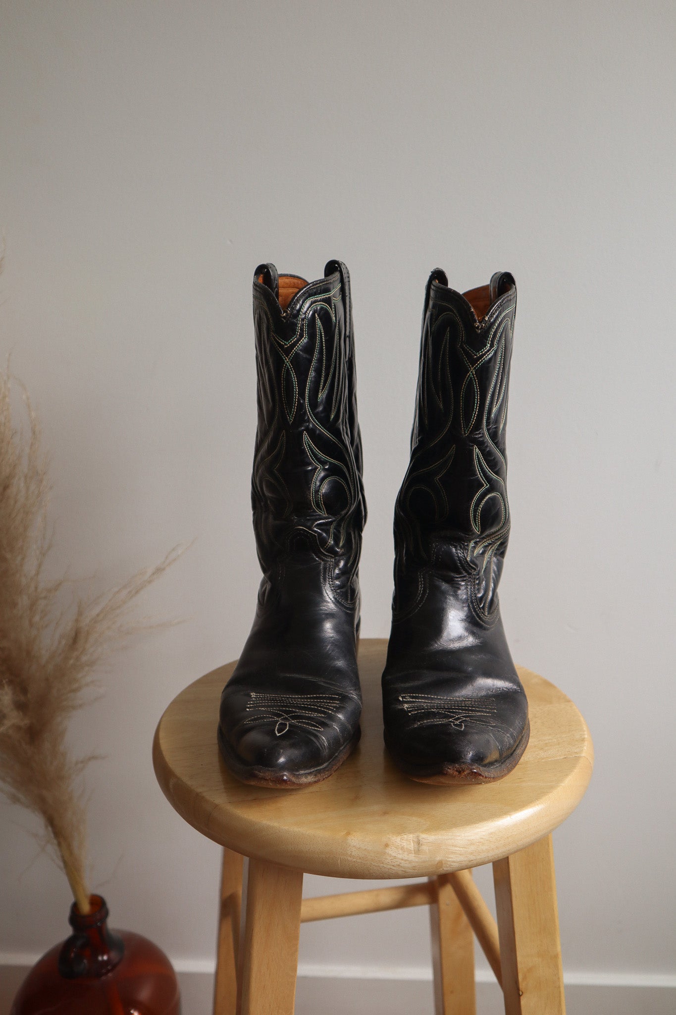 Made in USA x Vintage x 1960s ACME Leather Cowboy Boots (W7.5)