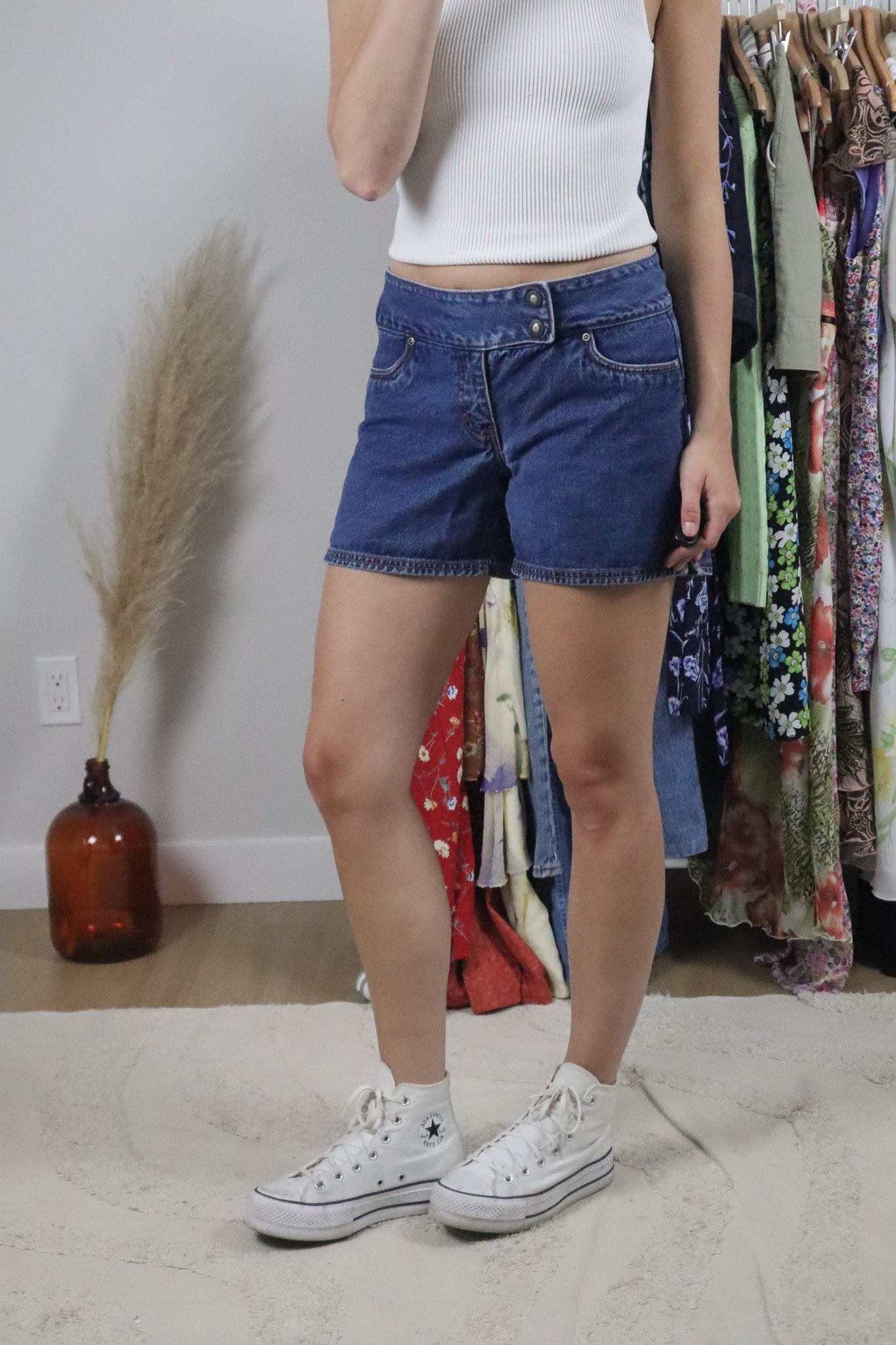Vintage x Denim Mid-Rise Shorts (6)