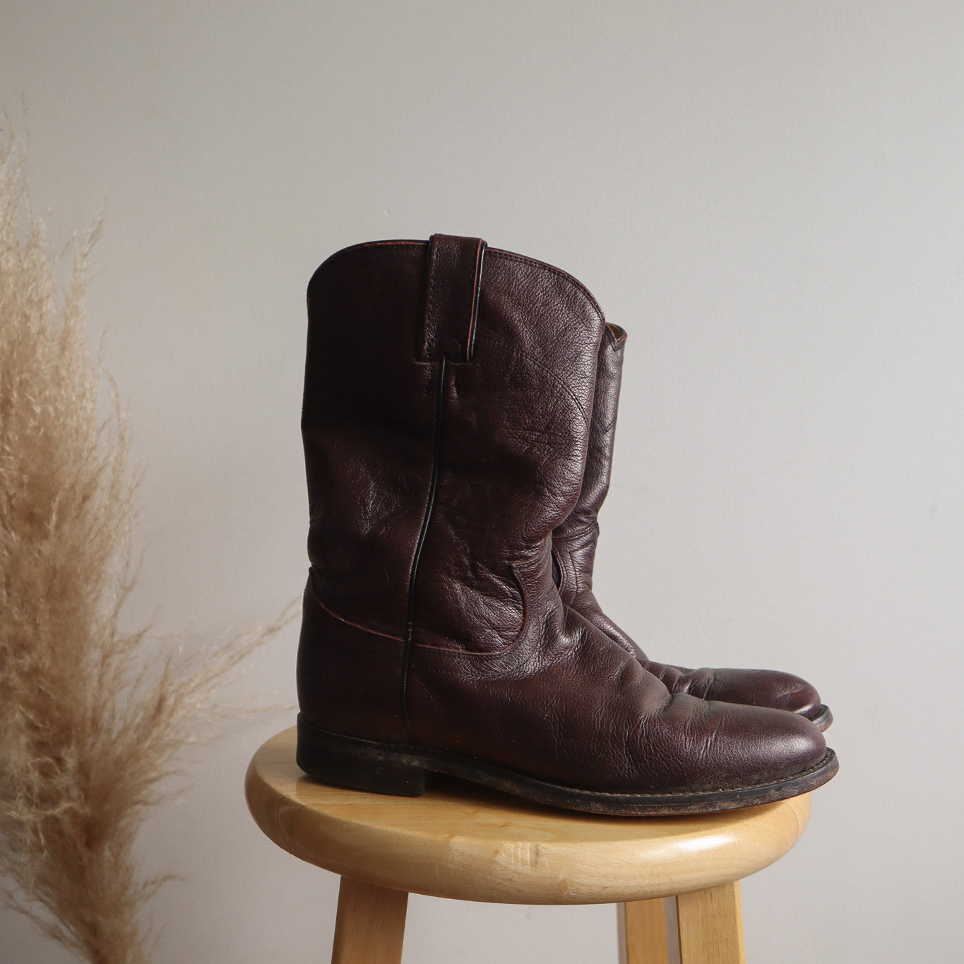 Vintage x Leather Cowgirl Boots (8)
