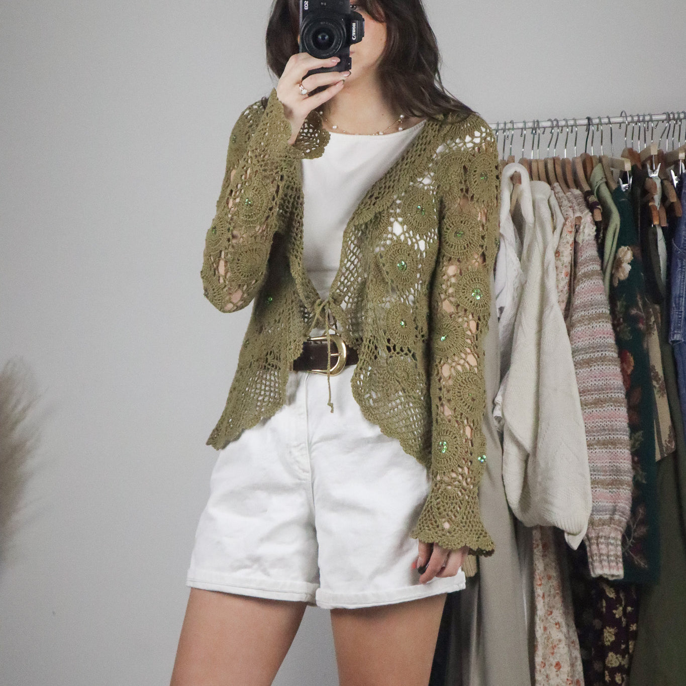 Vintage x Sequence Crochet Cardi (XS/S)