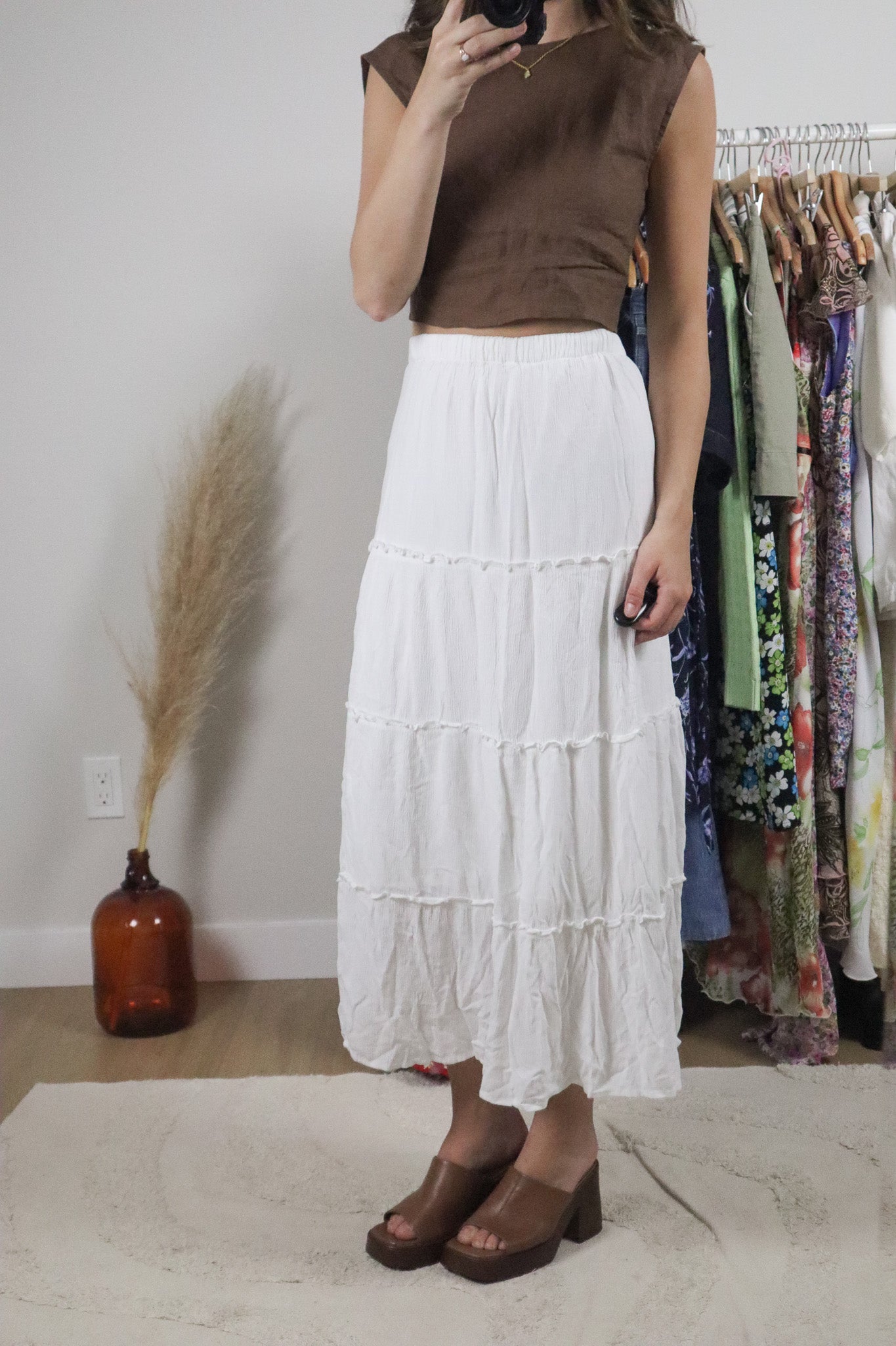 Modern x Tiered Maxi Skirt (S)
