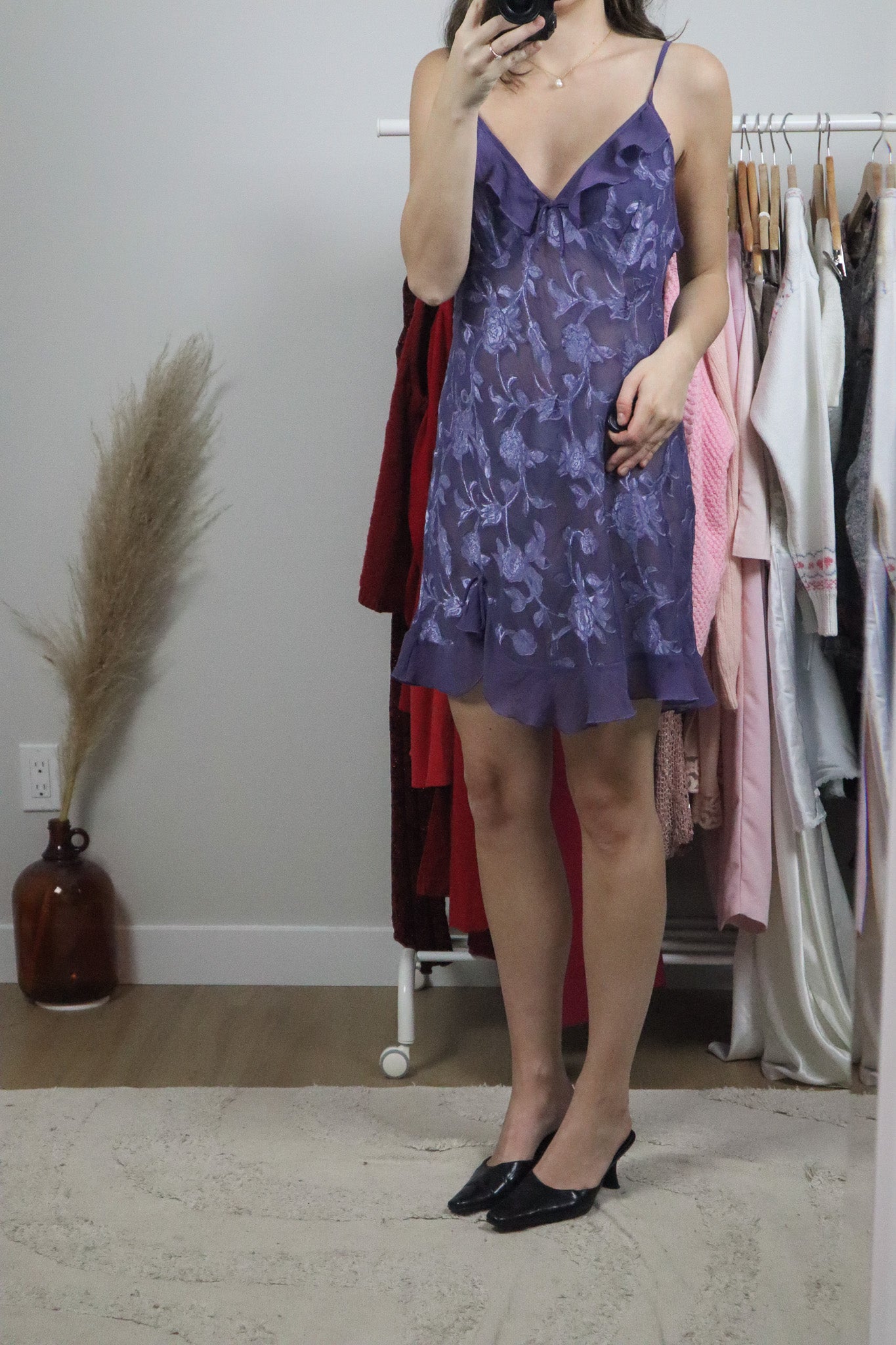 Vintage x Mesh Slip Dress (8)