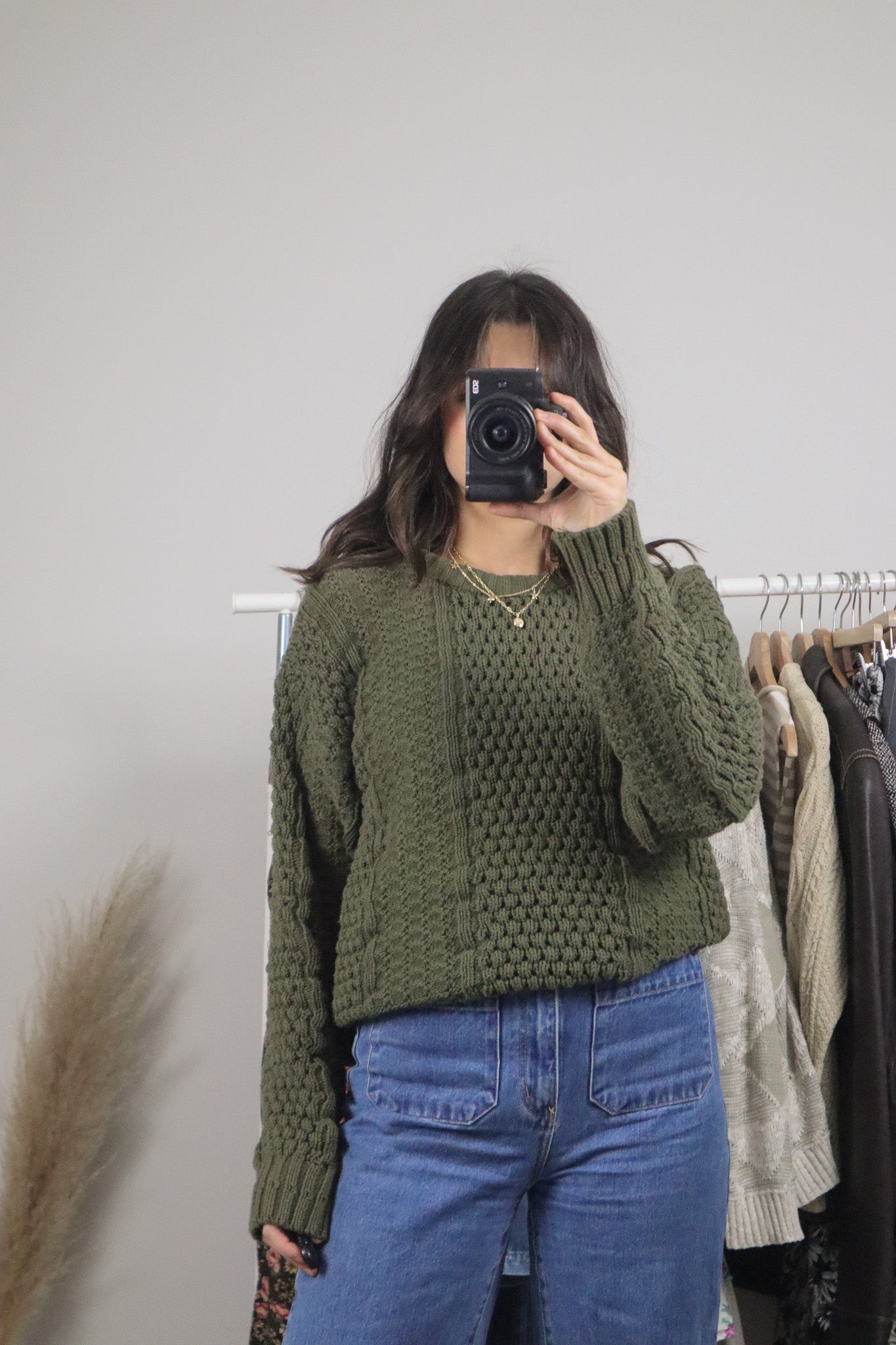 Made in Korea x Vintage x Cotton Chunky Knit Sweater (M)