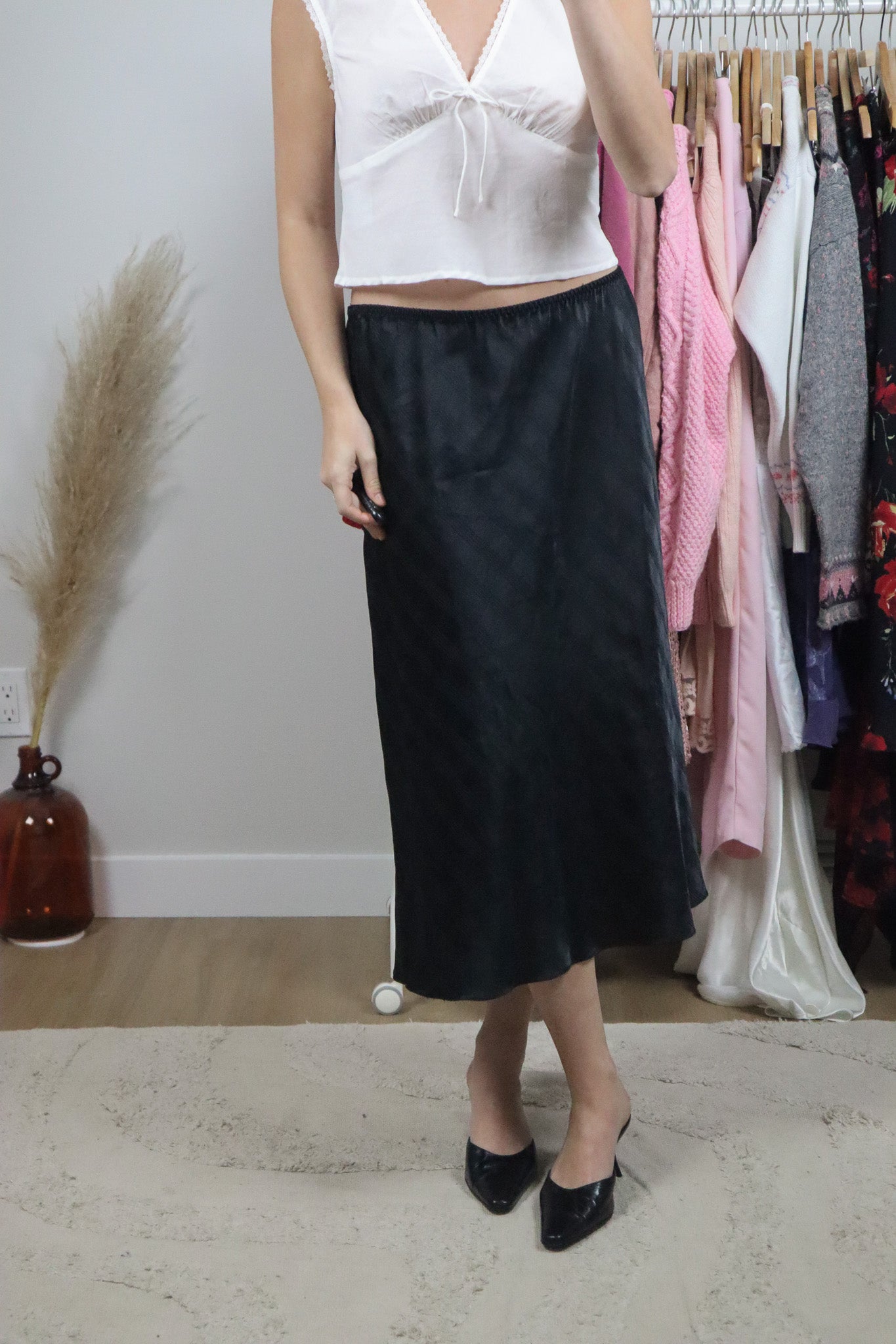 Vintage x Slip Patterned Skirt (M/L)