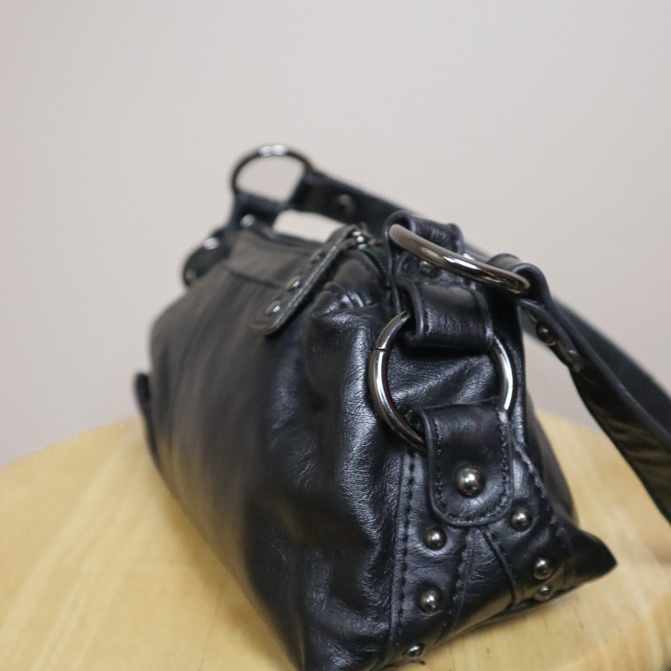 Vintage x Faux Leather Mini Purse