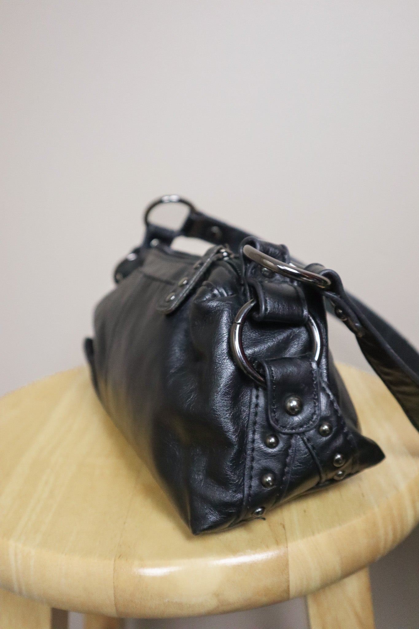 Vintage x Faux Leather Mini Purse