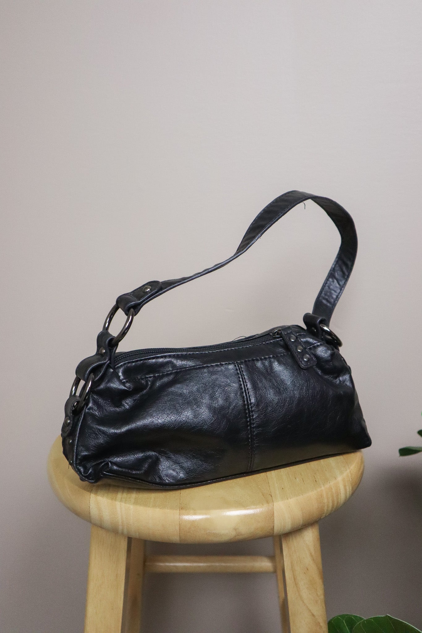 Vintage x Faux Leather Mini Purse