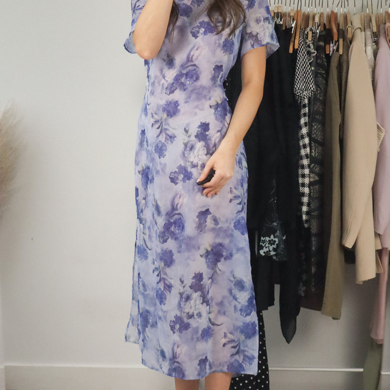 Made in Canada x Vintage x Floral Sheer Dress (8)
