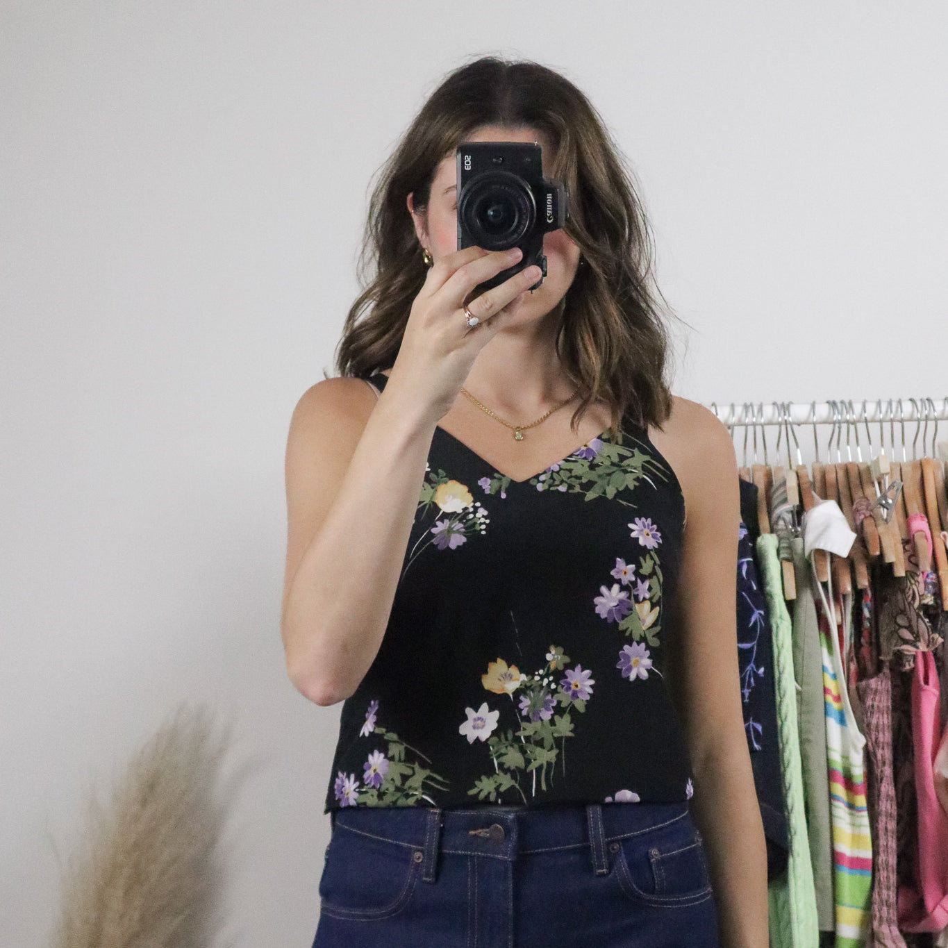 Made in Canada x Vintage x Floral Tank (S)