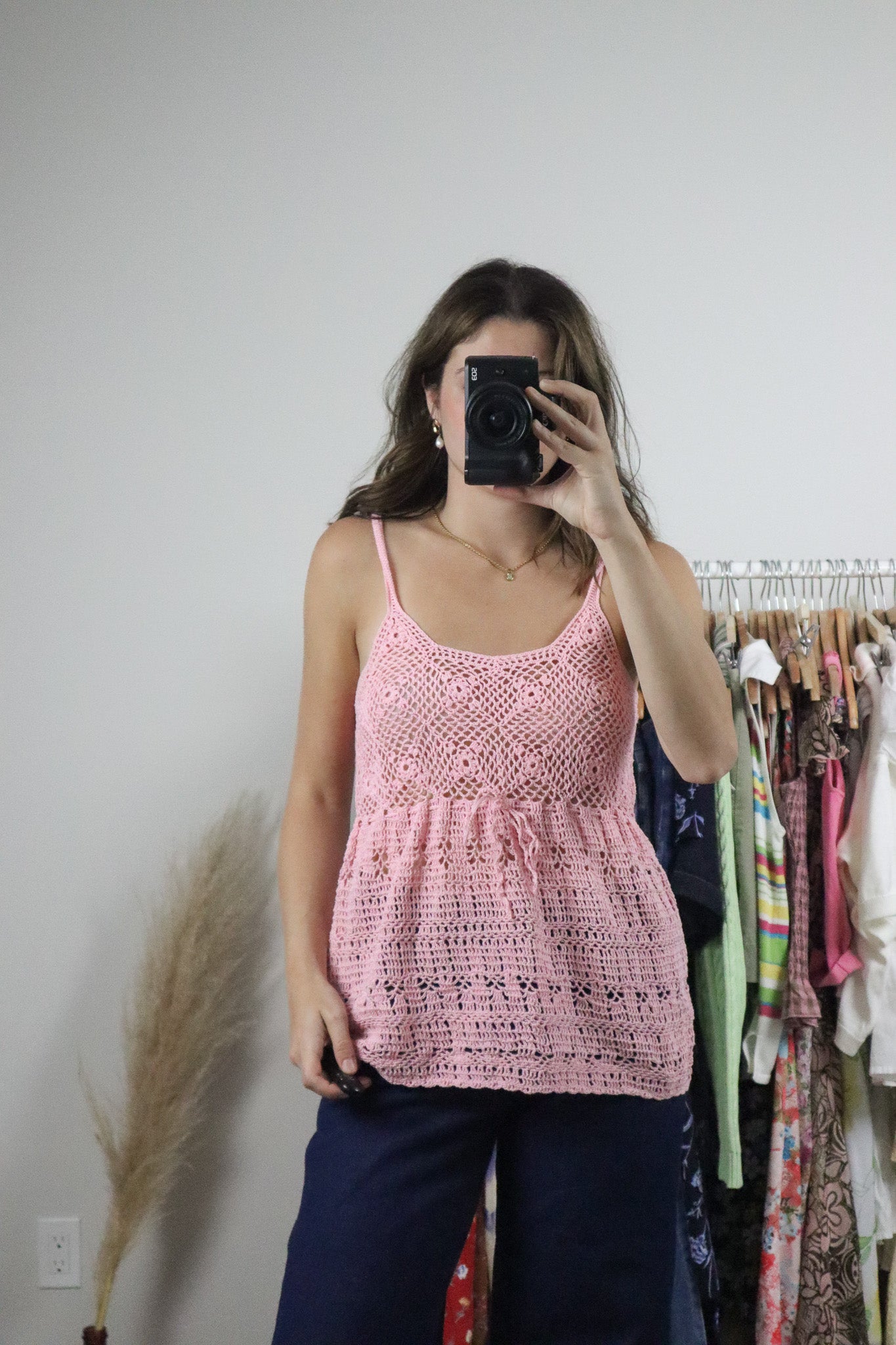 Vintage x Handmade Crochet Top (M)