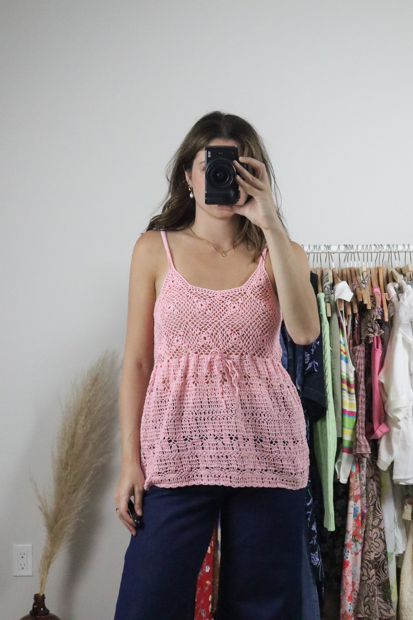 Vintage x Handmade Crochet Top (M)