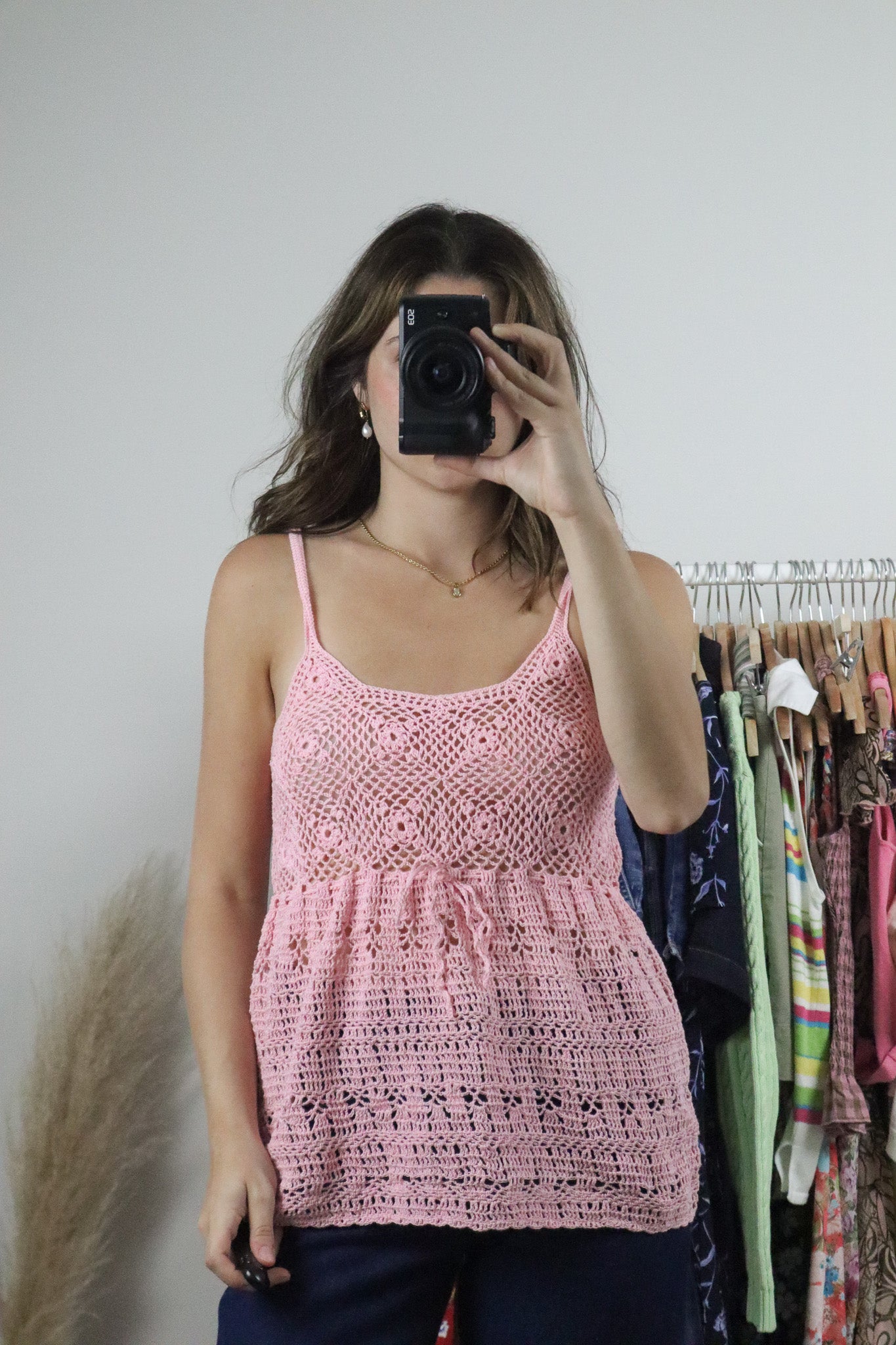 Vintage x Handmade Crochet Top (M)