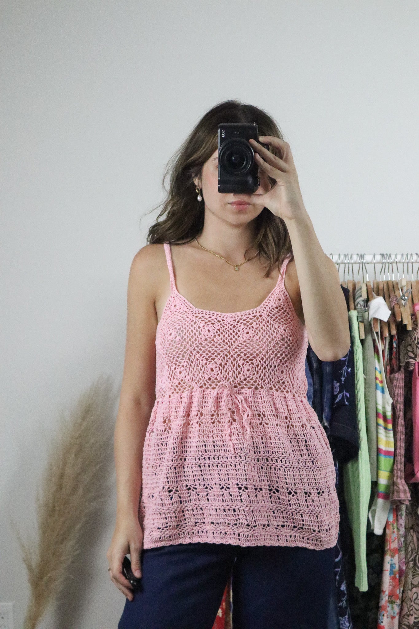 Vintage x Handmade Crochet Top (M)