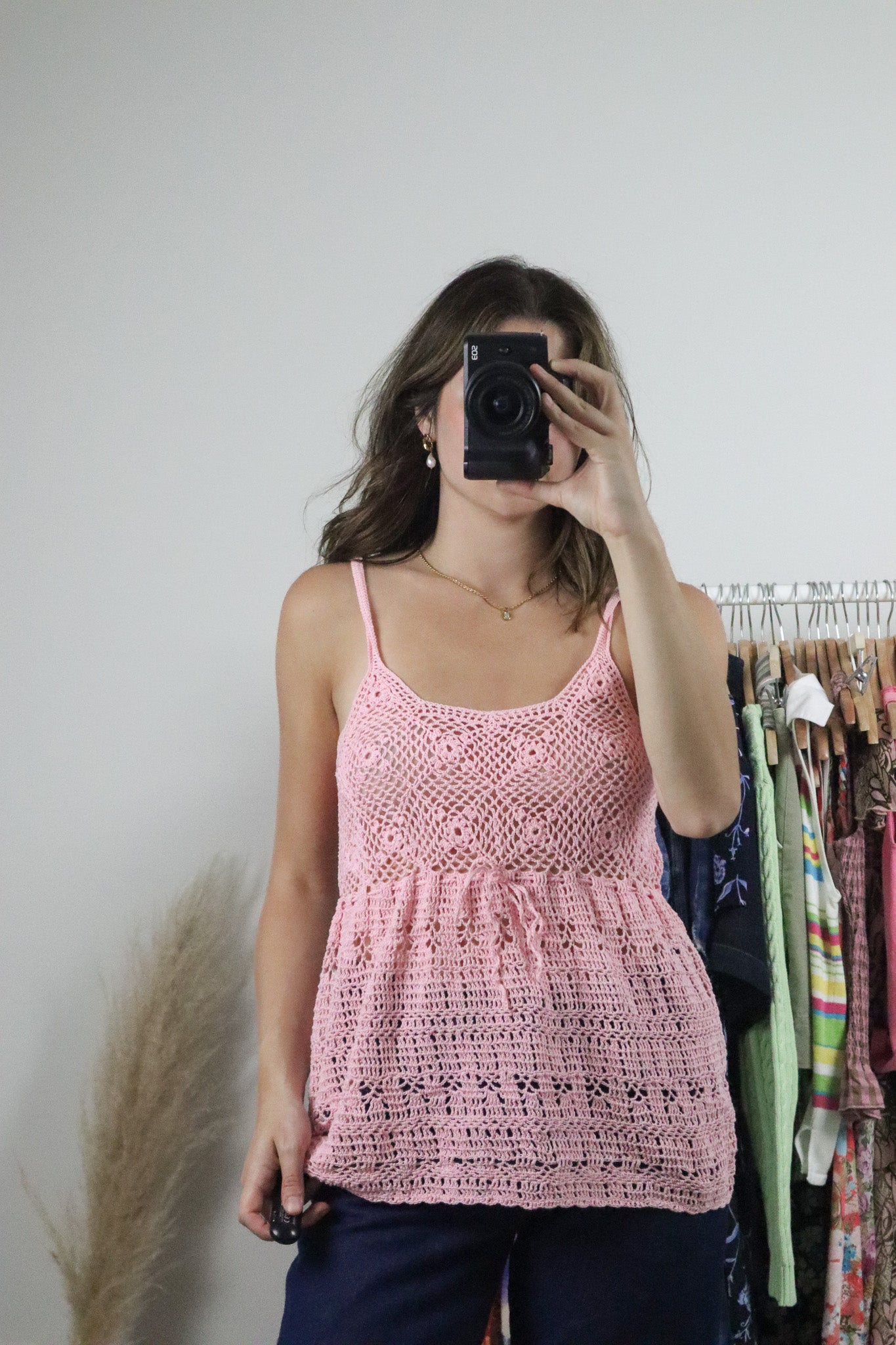 Vintage x Handmade Crochet Top (M)