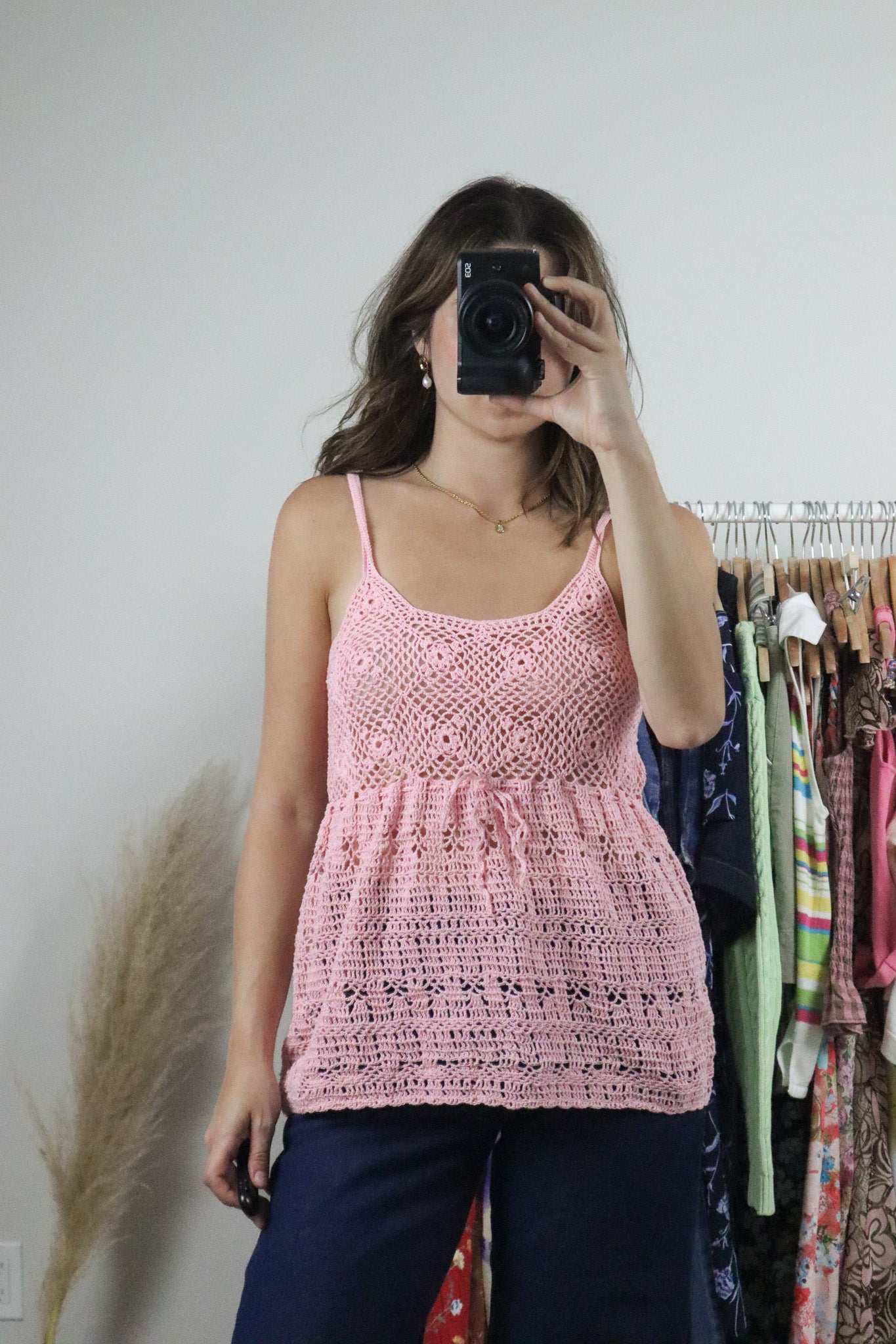 Vintage x Handmade Crochet Top (M)