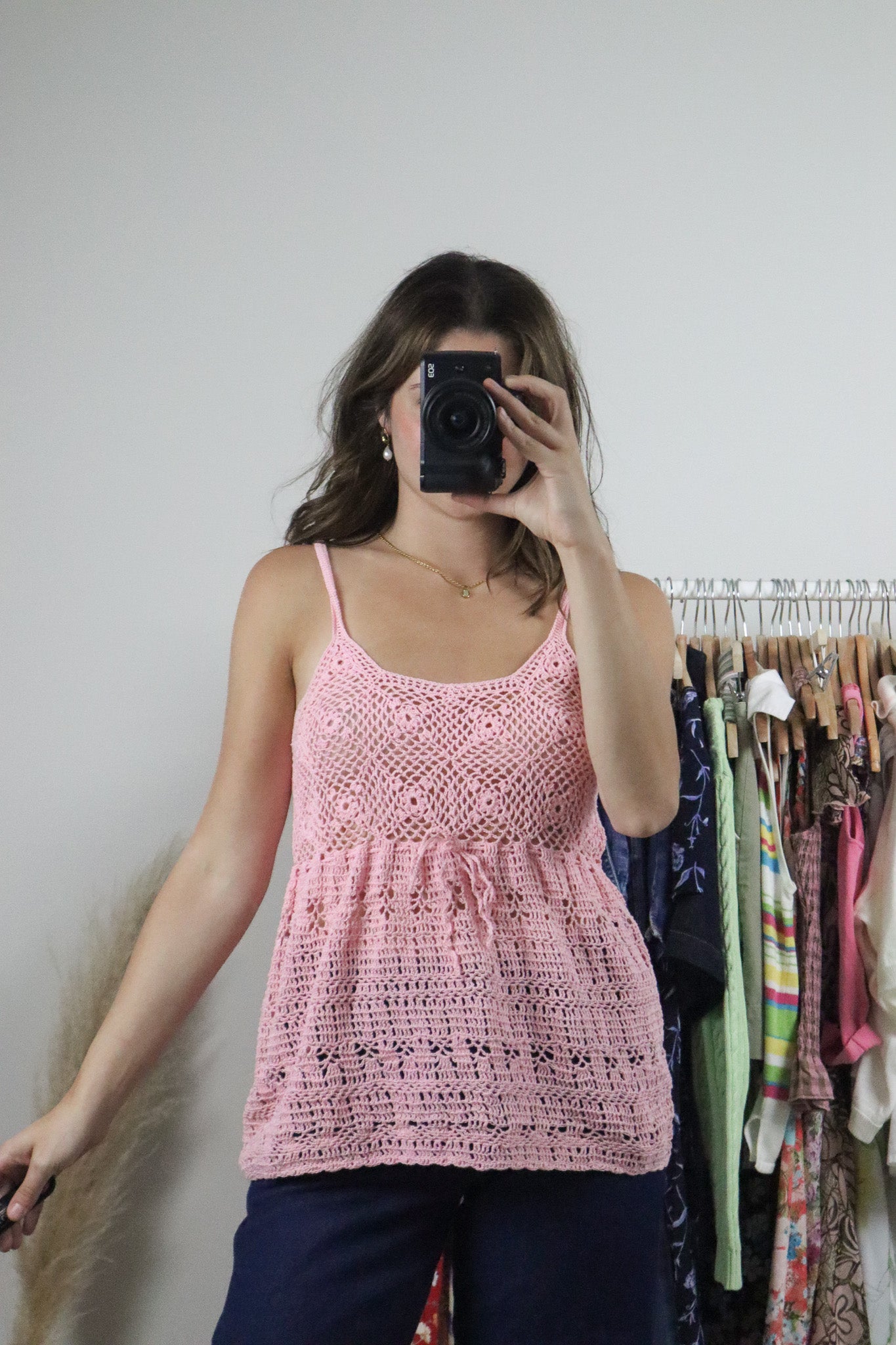 Vintage x Handmade Crochet Top (M)