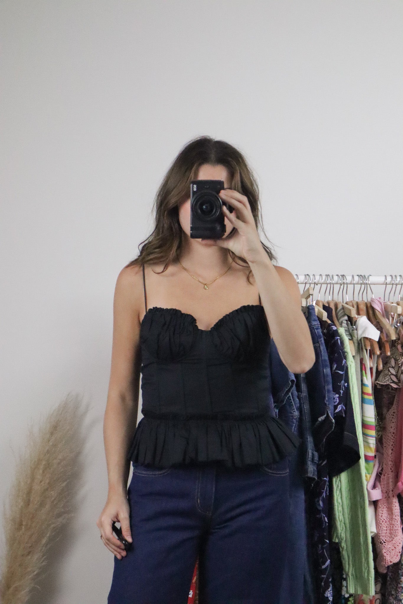 Modern x Linen Blend Corset Top (S)