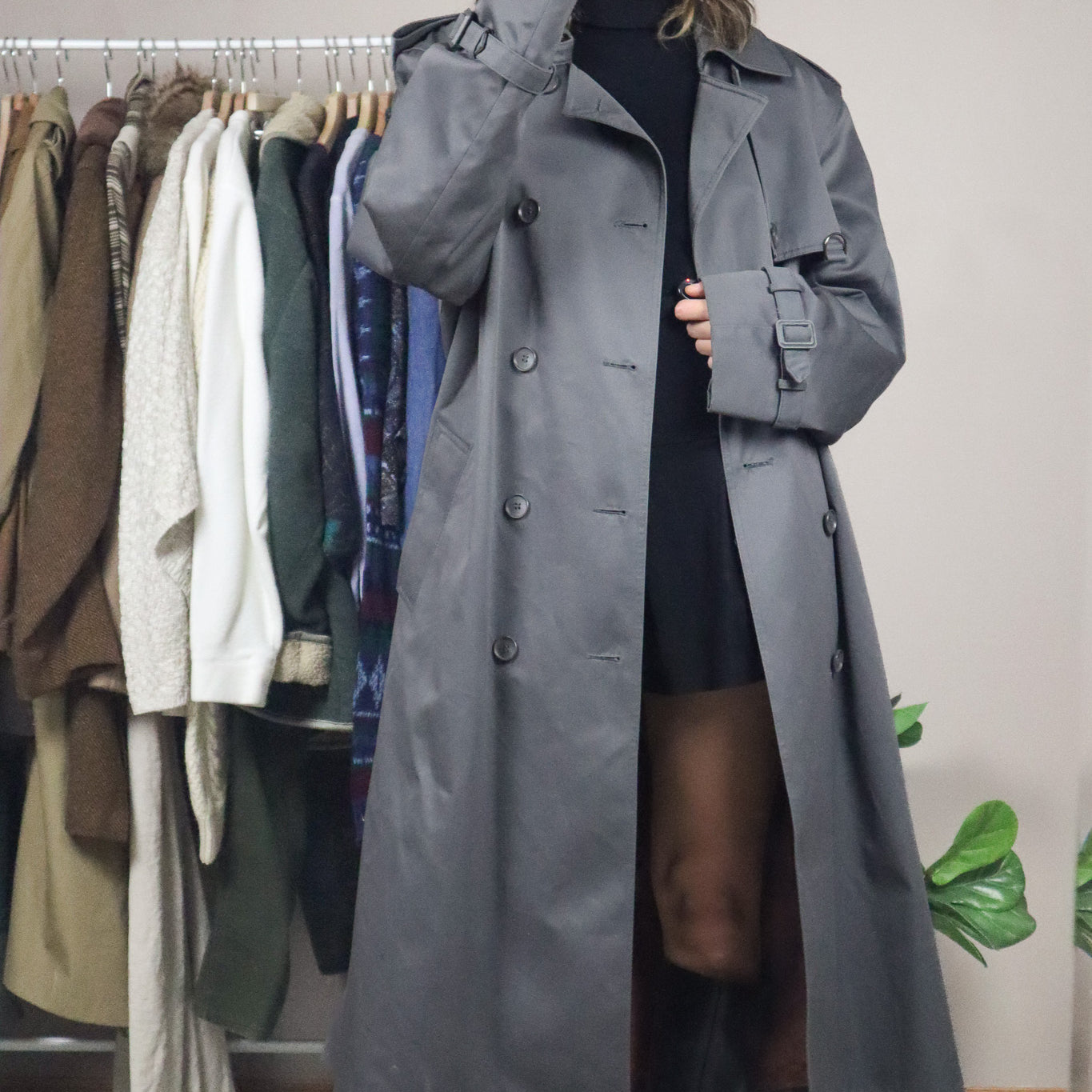 Made in Korea x Vintage x Trench Coat (L/XL)