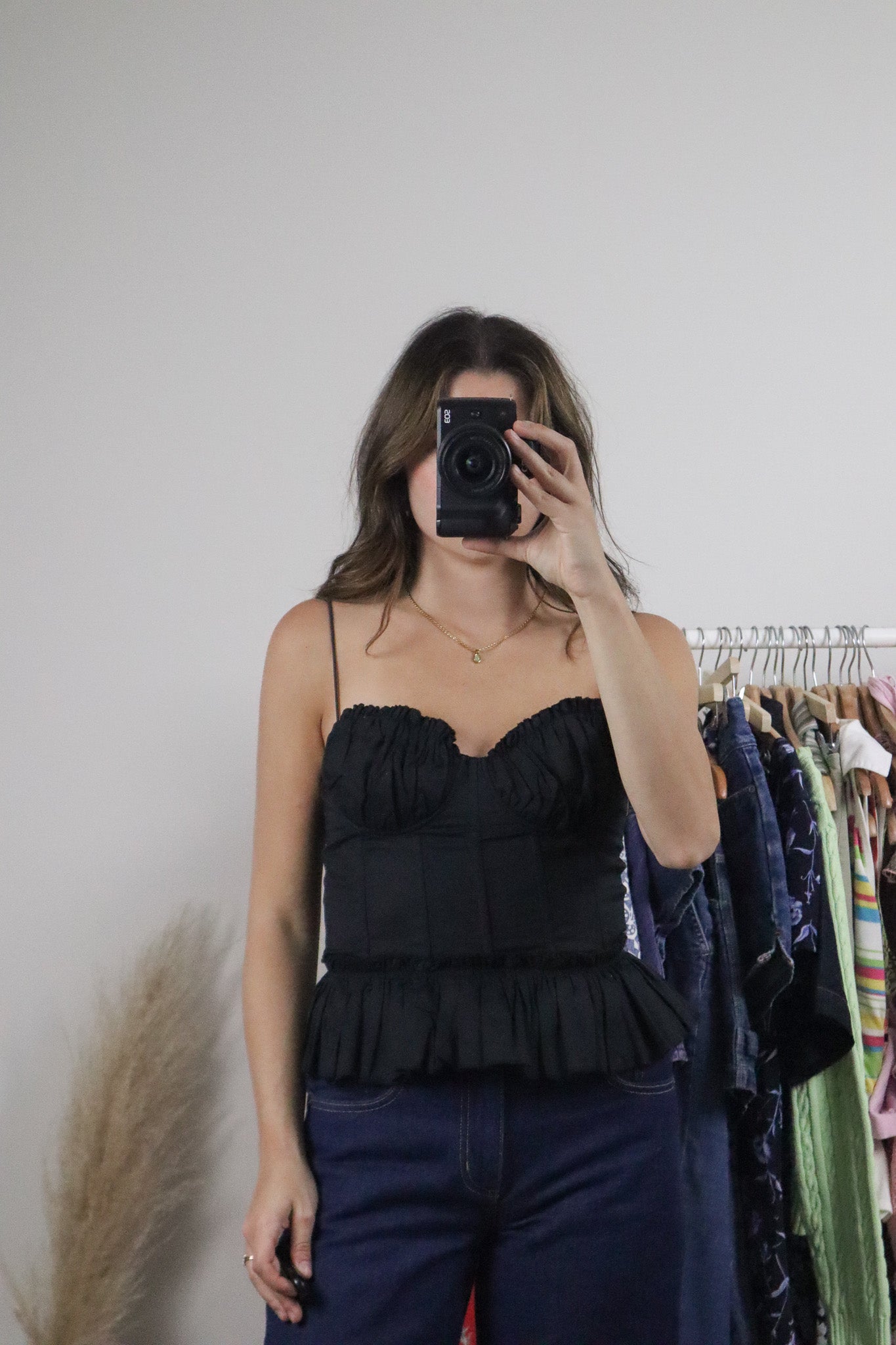 Modern x Linen Blend Corset Top (S)